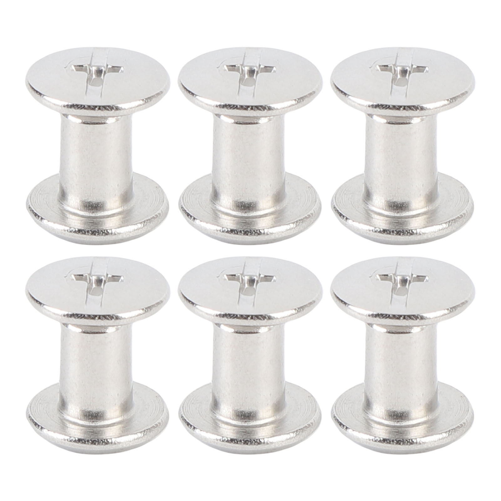 50er-set M4 Edelstahl-schraubnieten Mit Rundkopf, Multifunktional, Für Buchbinderei, Gürtel Und Handtaschen, 5 X 7 X 9,5 Mm