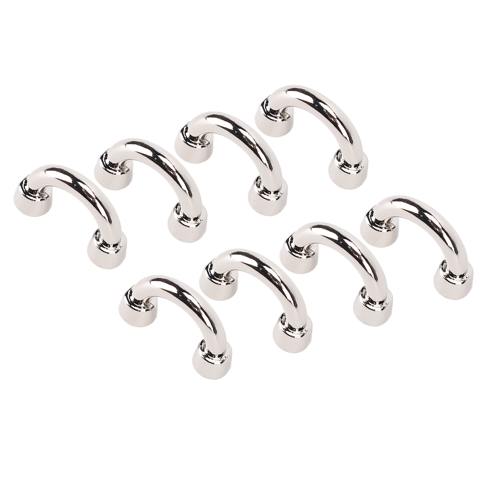 Metall-d-ring-verbinder Mit Schrauben Für Lederarbeiten, Silberfarben, 0,43 X 0,35 X 0,11 Zoll