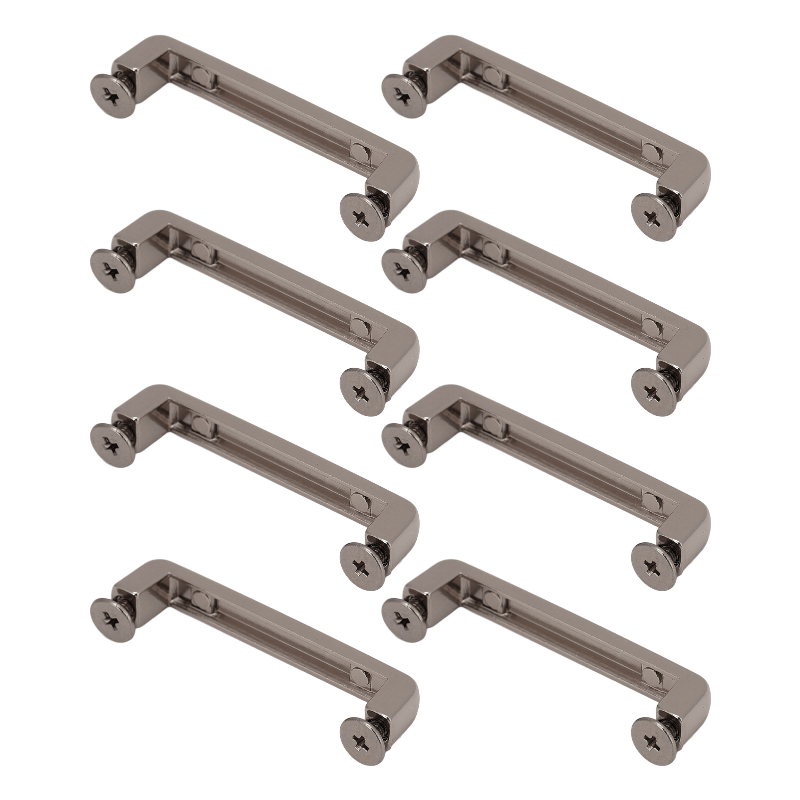 20 Stück Brückenschnallen, Quadratisch, Aus Zinklegierung, Für Lederarbeiten, 38,5 X 7 X 6,5 Mm, Mit Ph-schraube, Schwarz