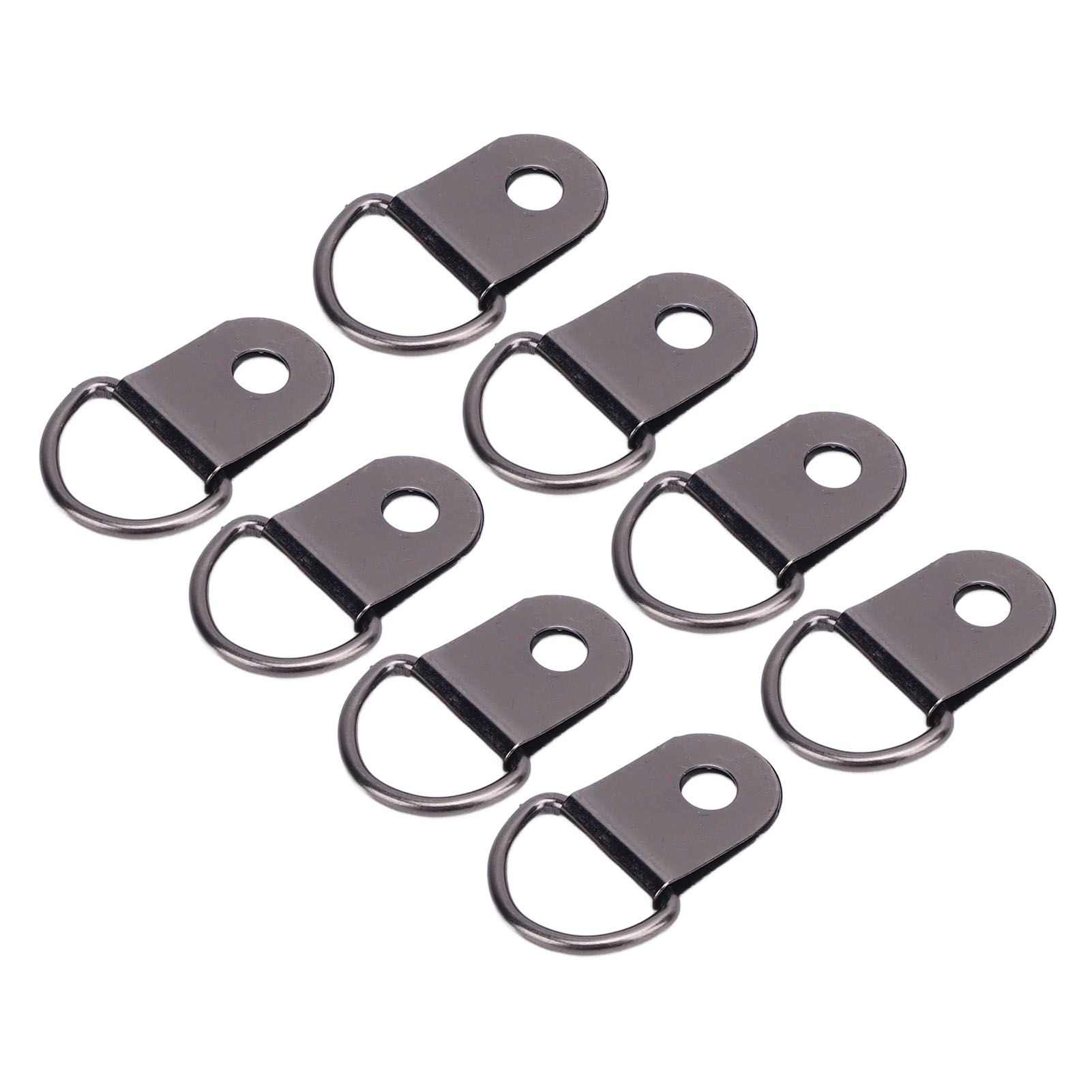 50er-set Schuh- Und Stiefelschnürhaken Mit 8-mm-eisennieten, Schlaufen, D-ring-schnalle, Metallreparaturzubehör, Schwarz