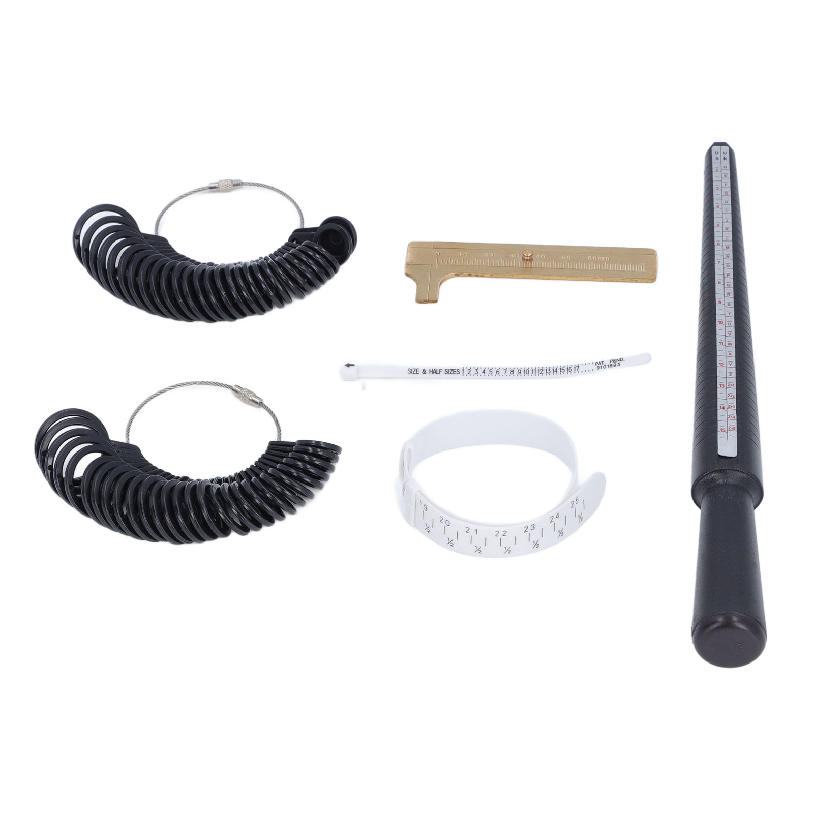 Ringmessset, Wiederverwendbarer Dorn, Messingschieber, Fingergrößenmesser, Schmuck- Und Armbandmesswerkzeug