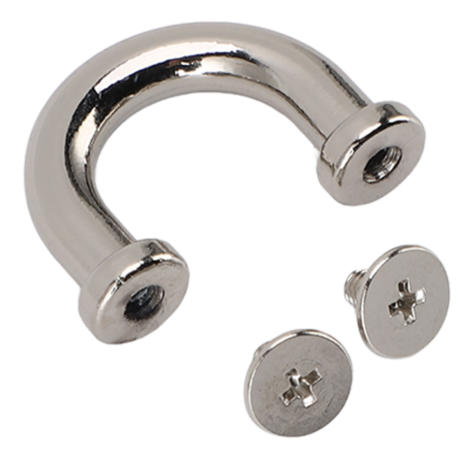 10er-set Taschenbogen-brücken-u-förmige Metall-d-ring-verbinder-schnallen-schnallen-schäkel Für Handtaschen, Halsketten, Schultertaschen Silber