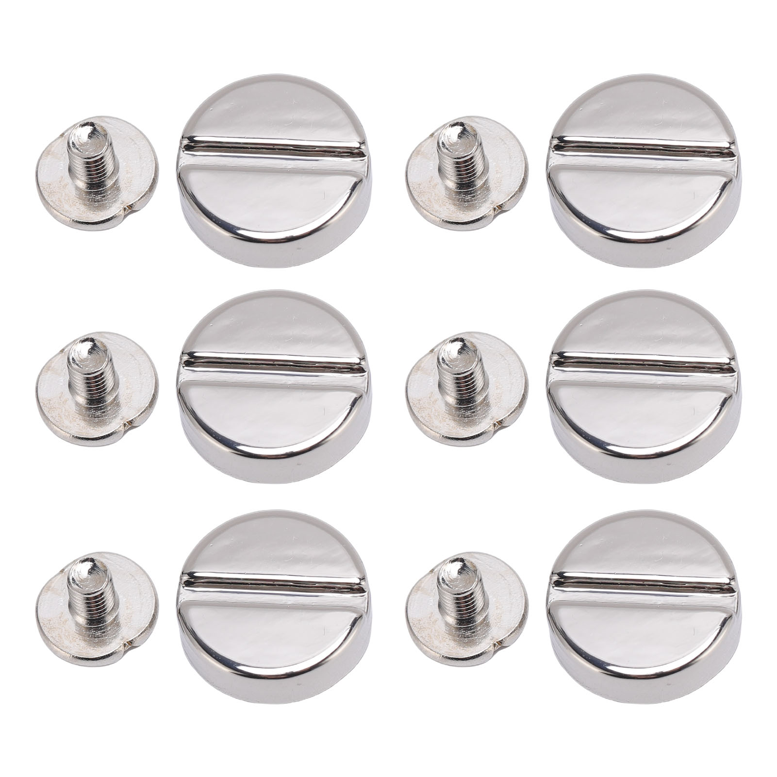 Ledernieten-set, 12 Mm Schlitz, Aluminium, Schraubverschluss, Für Gürtel, Handtaschen, Schuhe Und Bekleidung