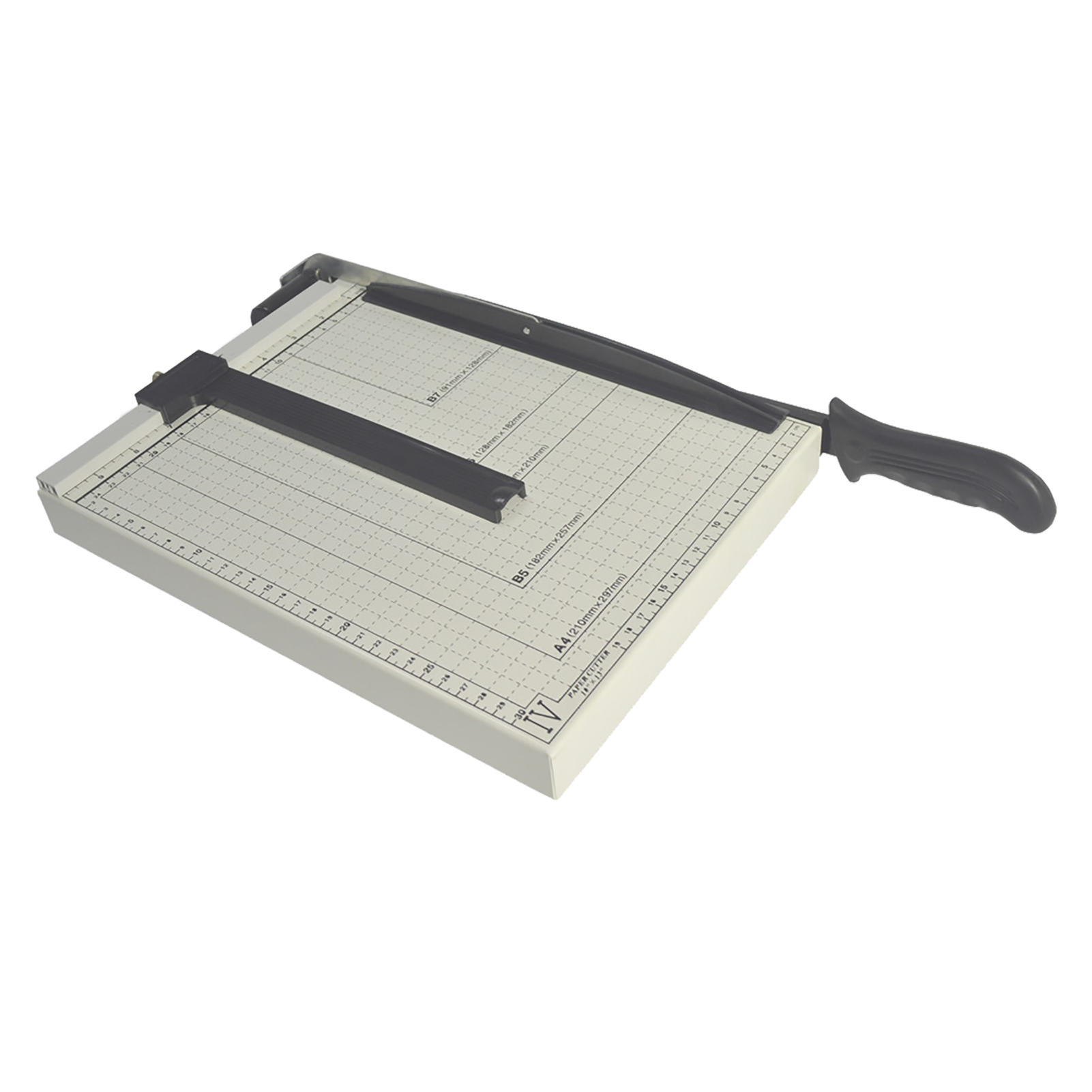 Manueller Papierschneider Mit Robustem Stahlfuß, Papierschneider Mit Schneidebrett Für Büro, Zuhause Und Schule