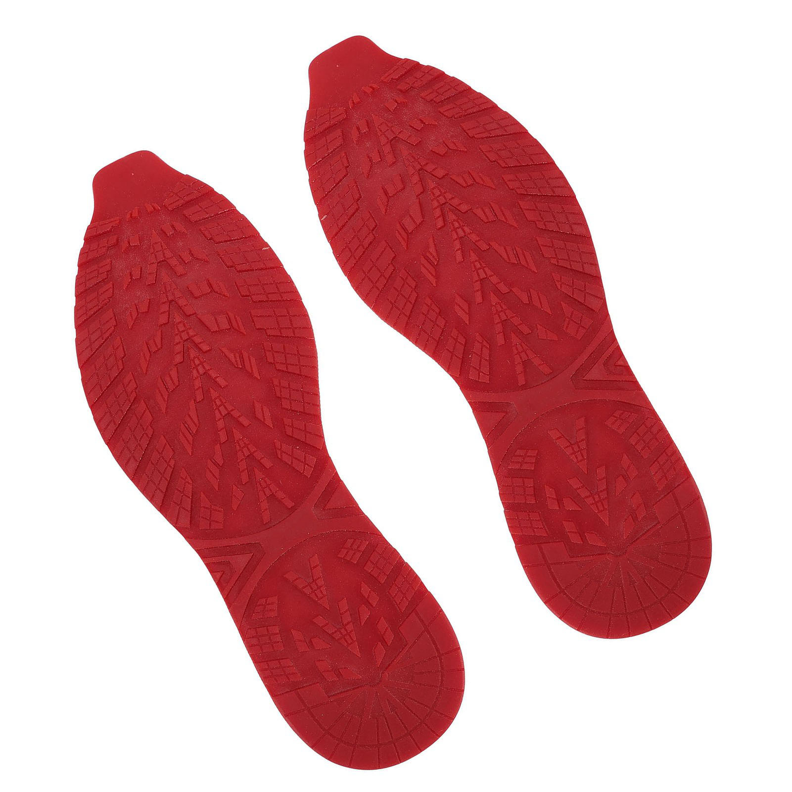 Schuhsohlen-ersatzgummi, Rutschfeste V-förmige Sohle, Abriebfest, Geräuscharm, Rot