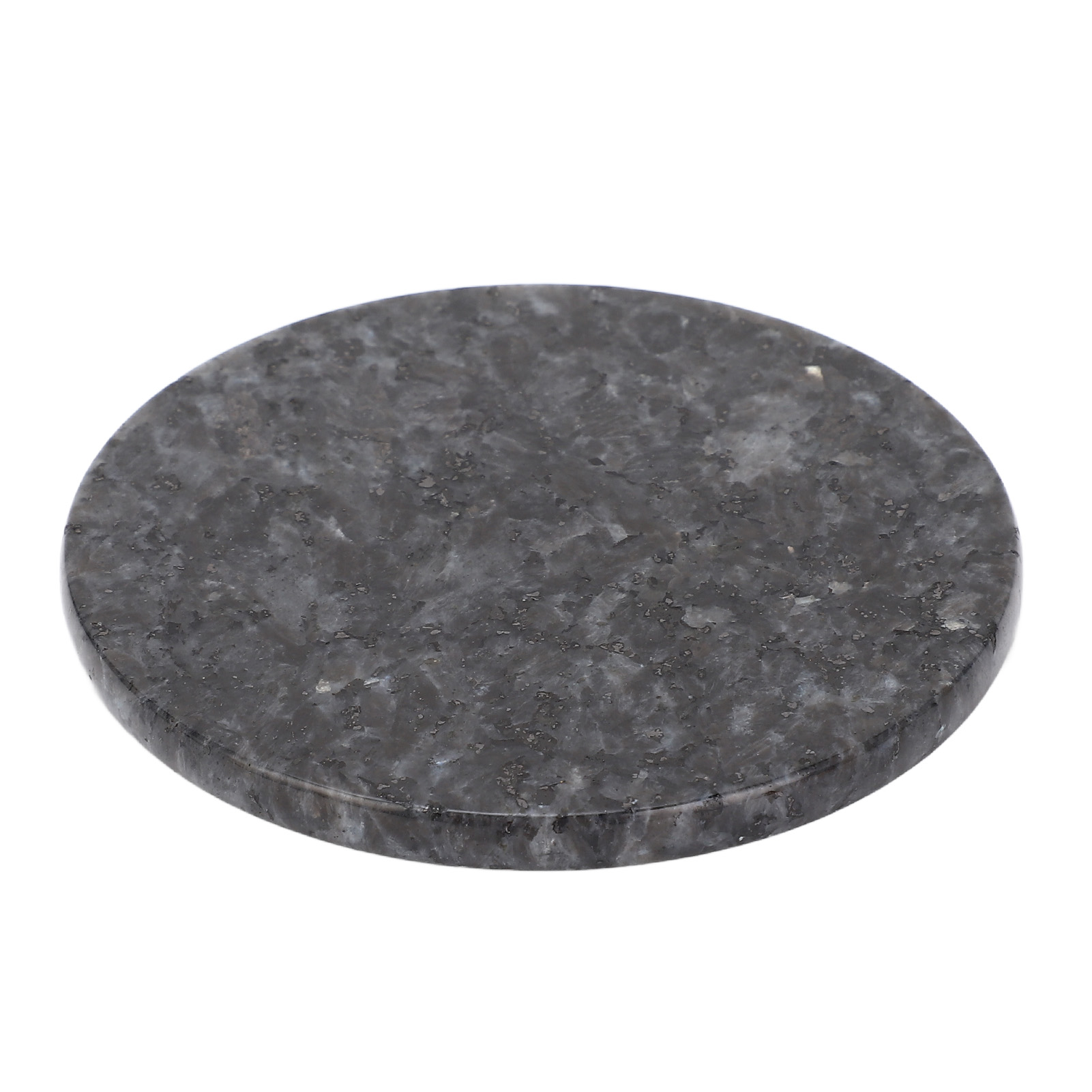 Quarz-untersetzer, Isolierte Tassenmatte, Dekorative Stein-tischdekoration Für Hochzeiten, Wohnzimmer, Esszimmer, Schwarz