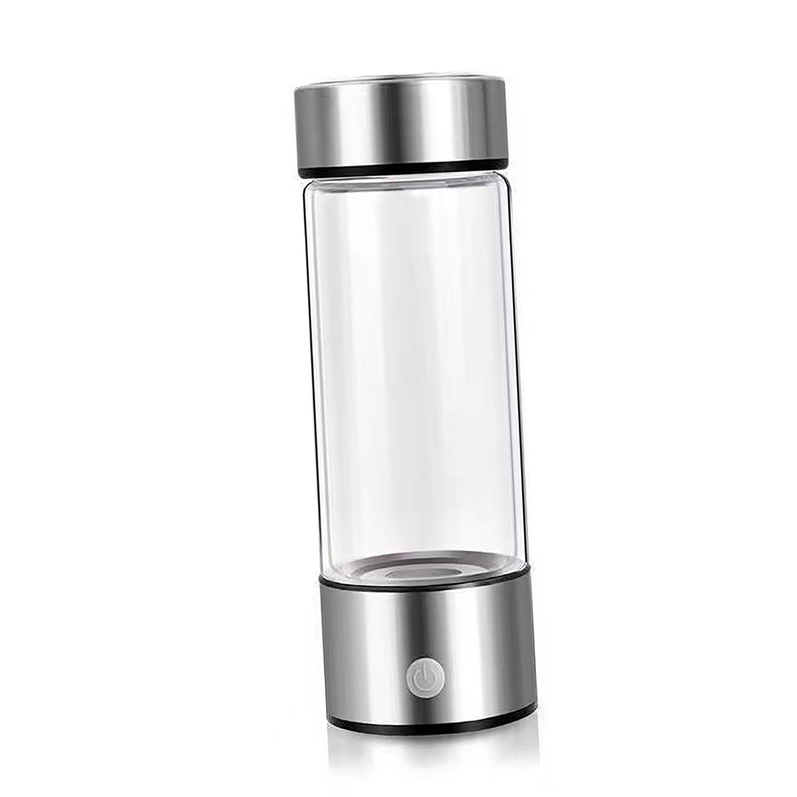 Wasserstoff-wasser-generatorflasche 420 Ml, Usb-aufladbar, Fördert Den Stoffwechsel, Tragbarer Wasserstoff-wasser-generator 220 V, Silber