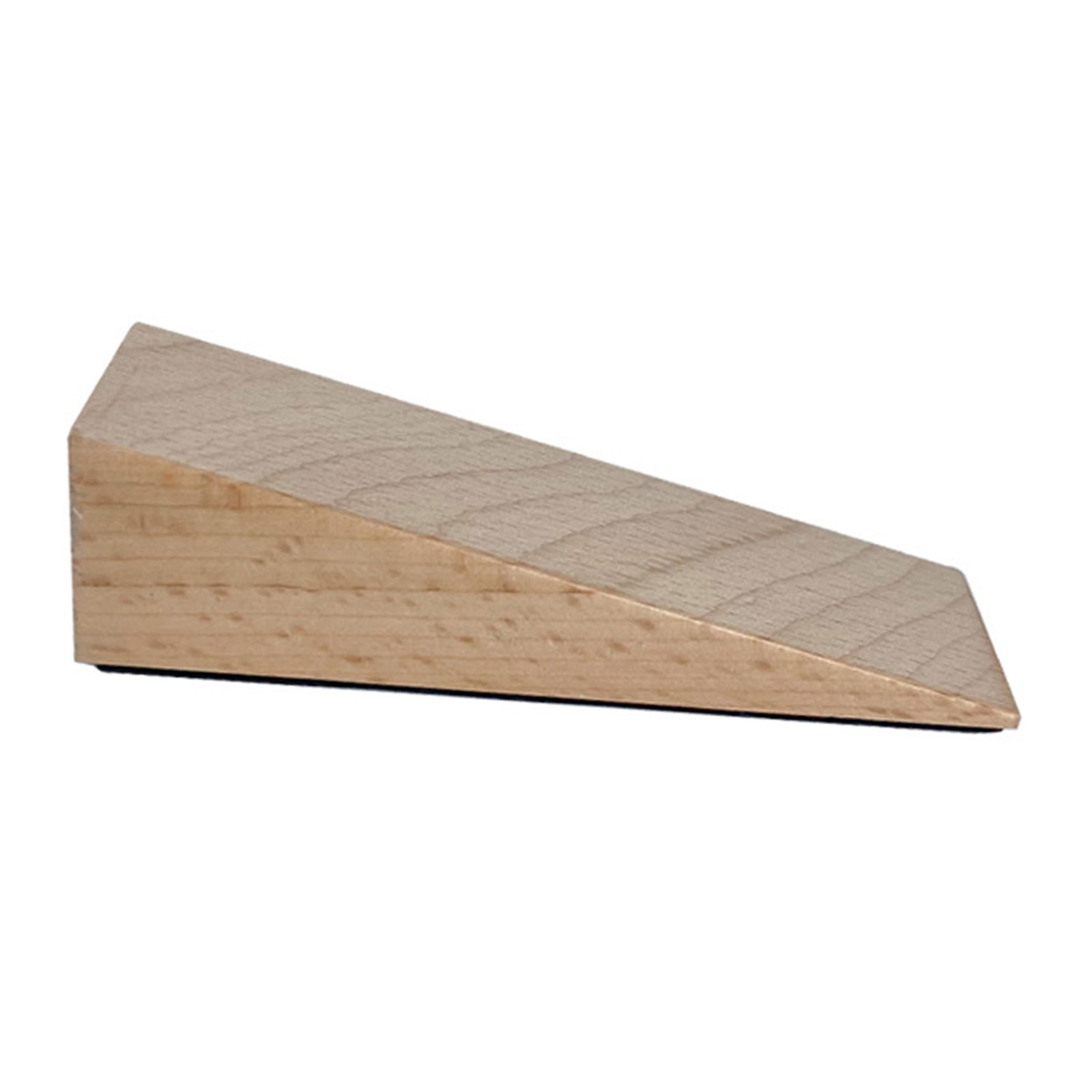 Türstopper, Rutschfest, Dreieckig, Aus Buchenholz, Geräuschdämpfend, Keilförmig, Für Zuhause, Helle Farbe