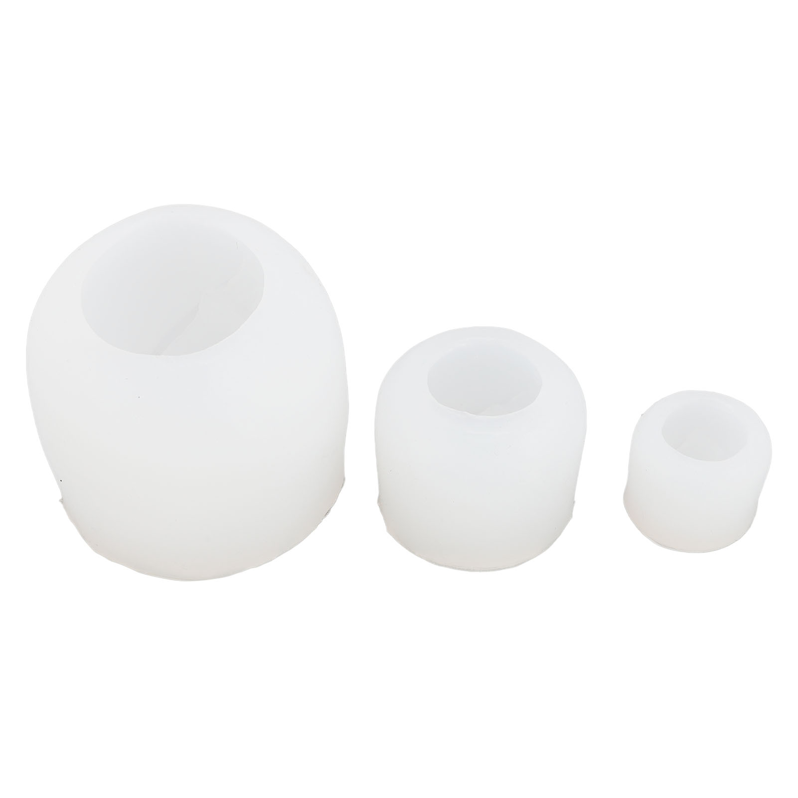 3-teiliges Silikon-bastelset, 3d-rosenformer Für Schokoladen-tonfiguren Und Tortendekoration, 3 Verschiedene Größen