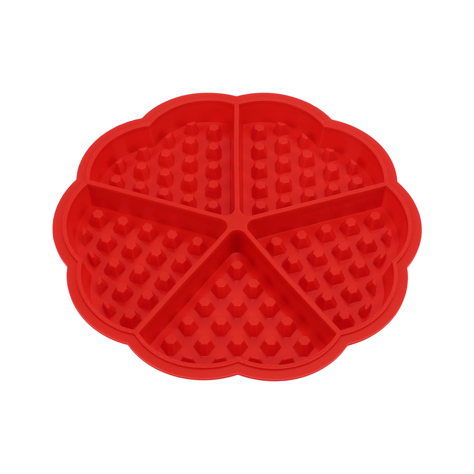 Waffel-silikonform, Sicher, Gute Elastizität, Leicht Zu Entformen, Diy-backform Für Puddings, Kuchen, Pralinen, 5-teiliges Herz-design, 51068