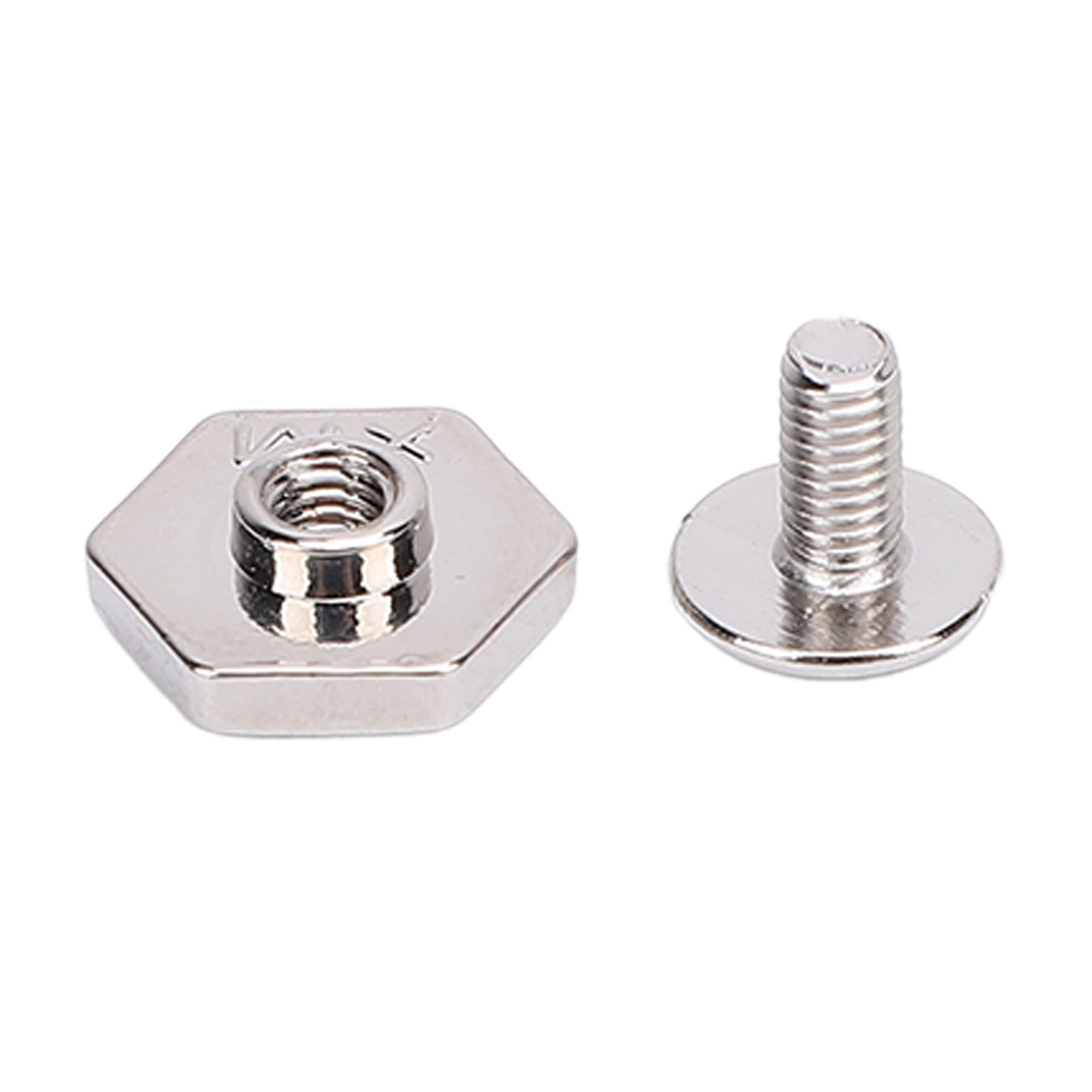 50 Sets 10-mm-nieten Und -zapfen, Metall-bindungs-sechskantnieten, Schlitz-rundkopfschrauben-set Für Lederhandwerk, Bekleidungsdekoration, Silber