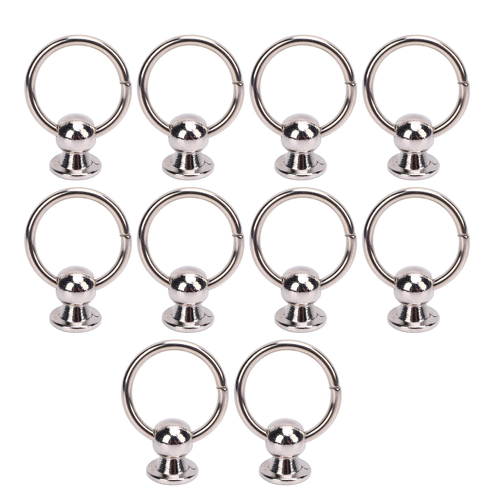 10 Sets Nieten Und Schrauben, 12-mm-kopf-nieten Aus Zinklegierung Mit Zugringen, 6-mm-kreuzschrauben Aus Eisen Für Lederprojekte