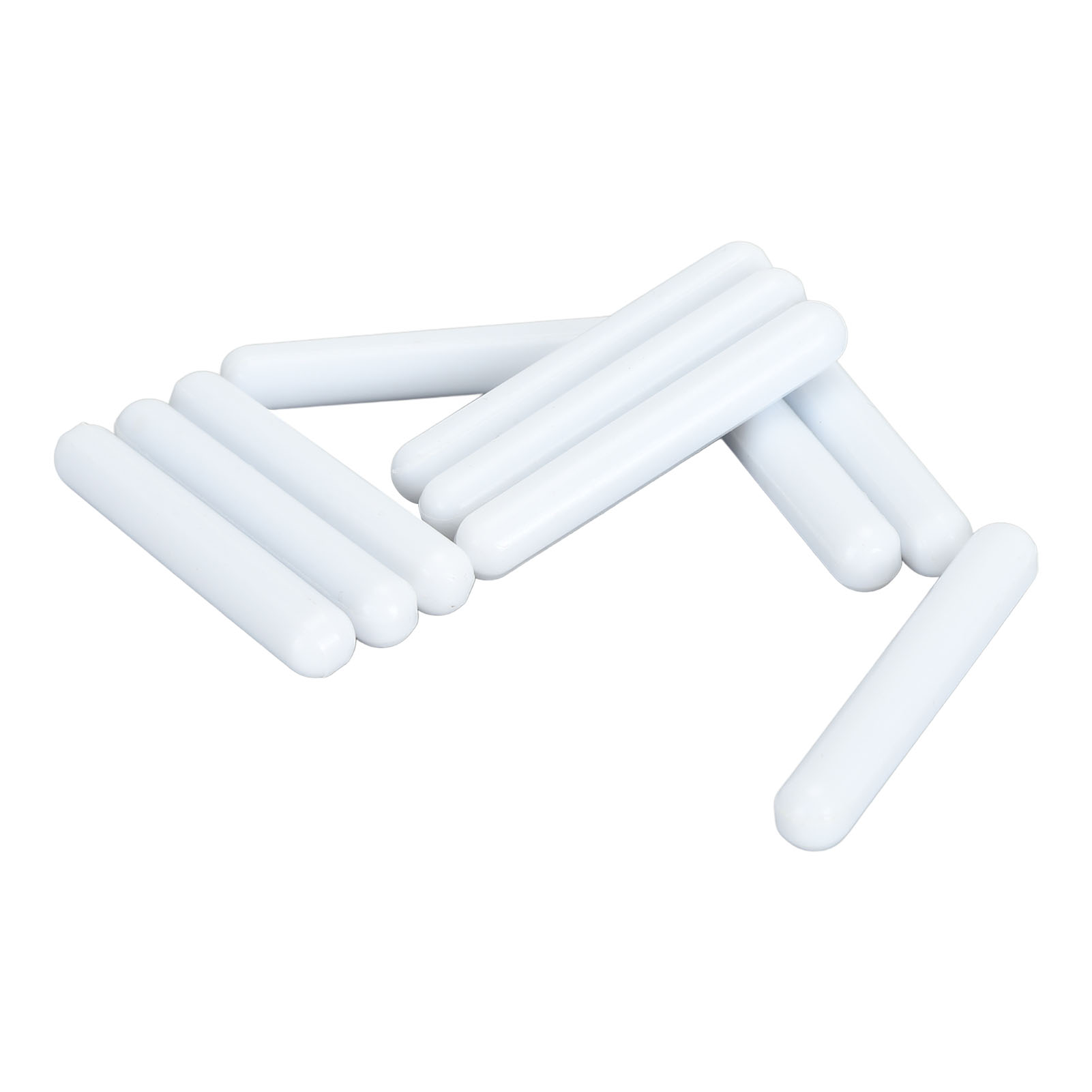 10 Stück Magnetrührstäbe, Professionell, 60 X 9 Mm, Ptfe-beschichtet, Weiß, Für Laborzwecke
