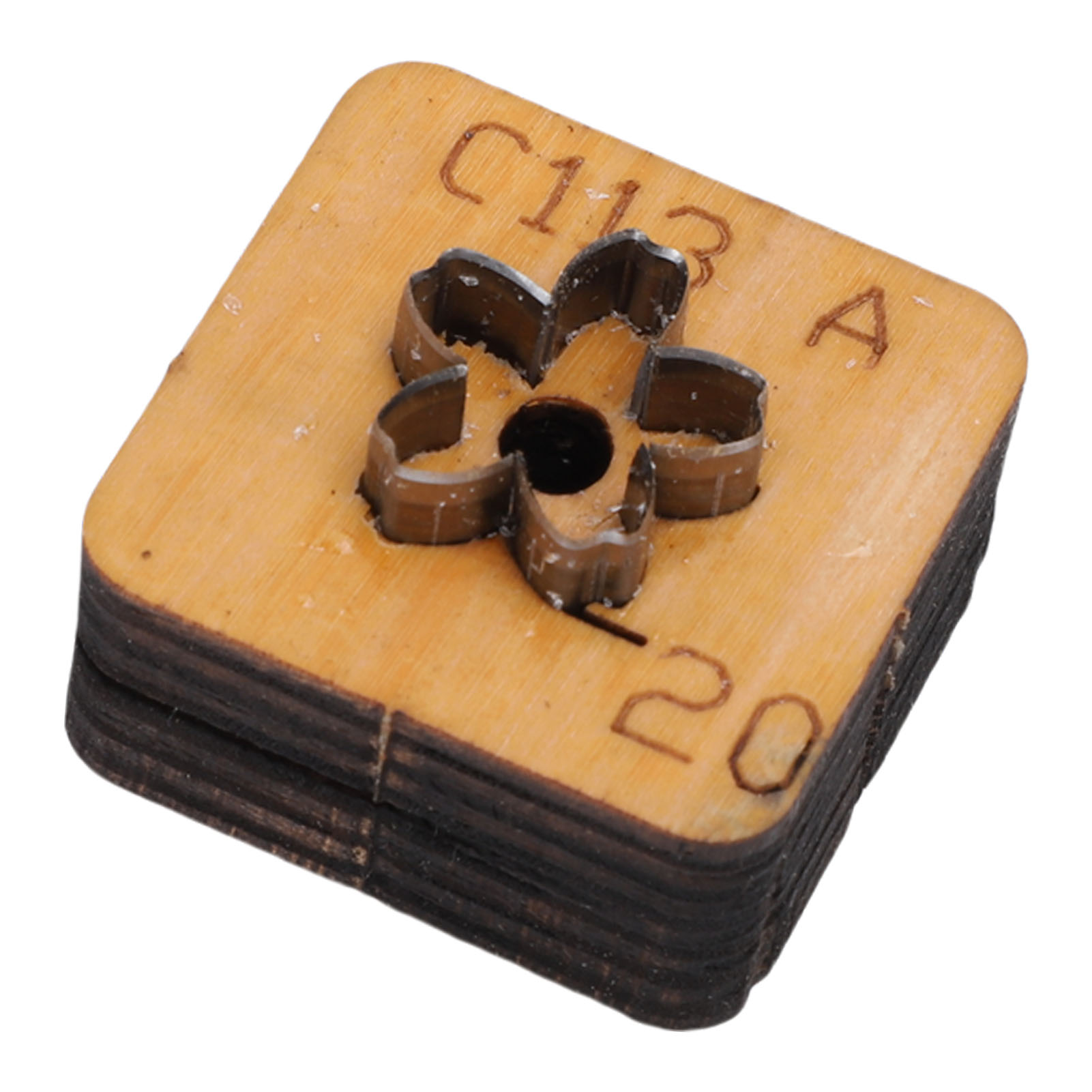 Stanzform Für Leder, Blumenförmig, Metall, Lederhandwerk, Stanzwerkzeug C113 A 20 Mm / 0,79 Zoll