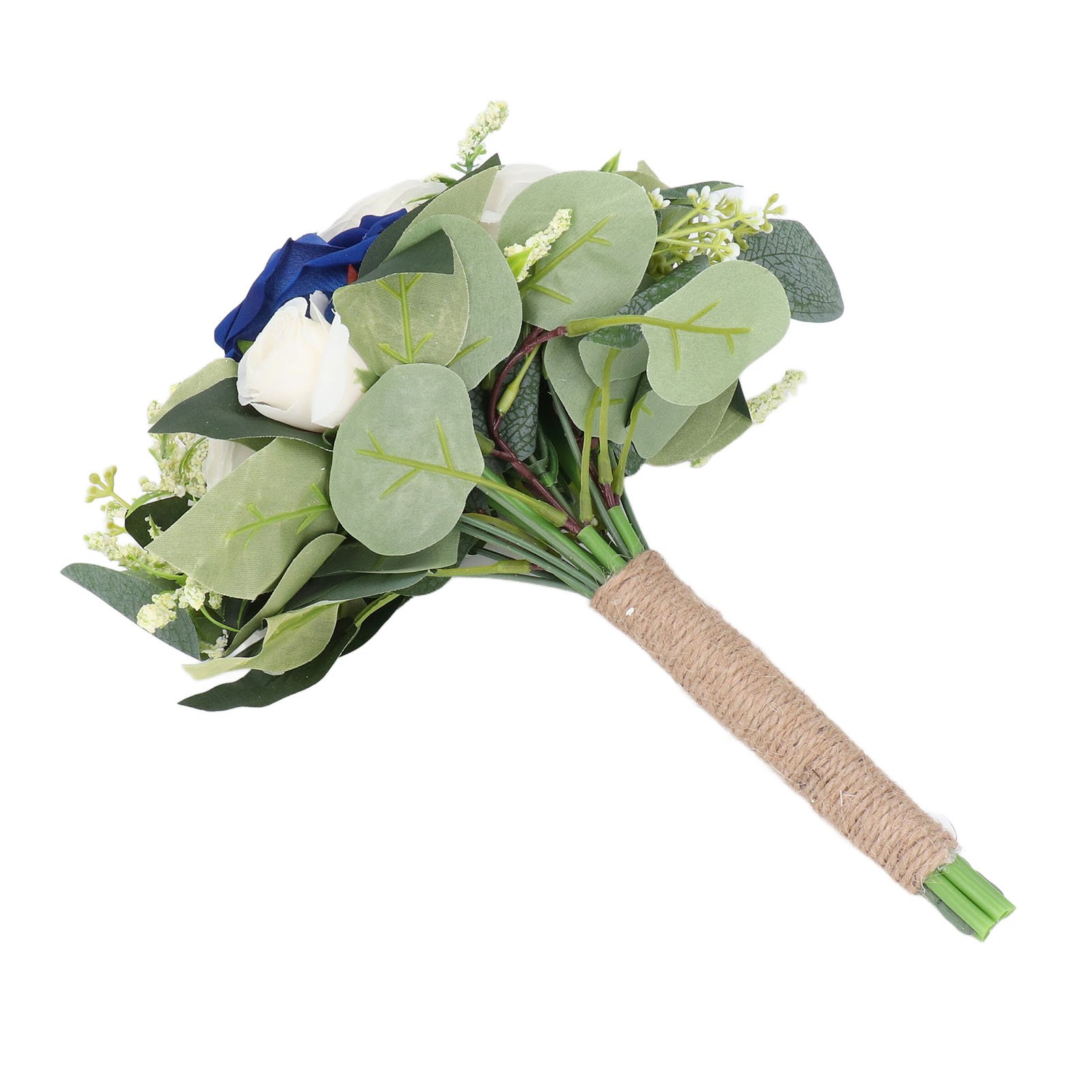 Künstlicher Brautstrauß, Romantischer Brautstrauß Aus Kunstblumen Für Feierlichkeiten, Jubiläen Und Partys, Blau