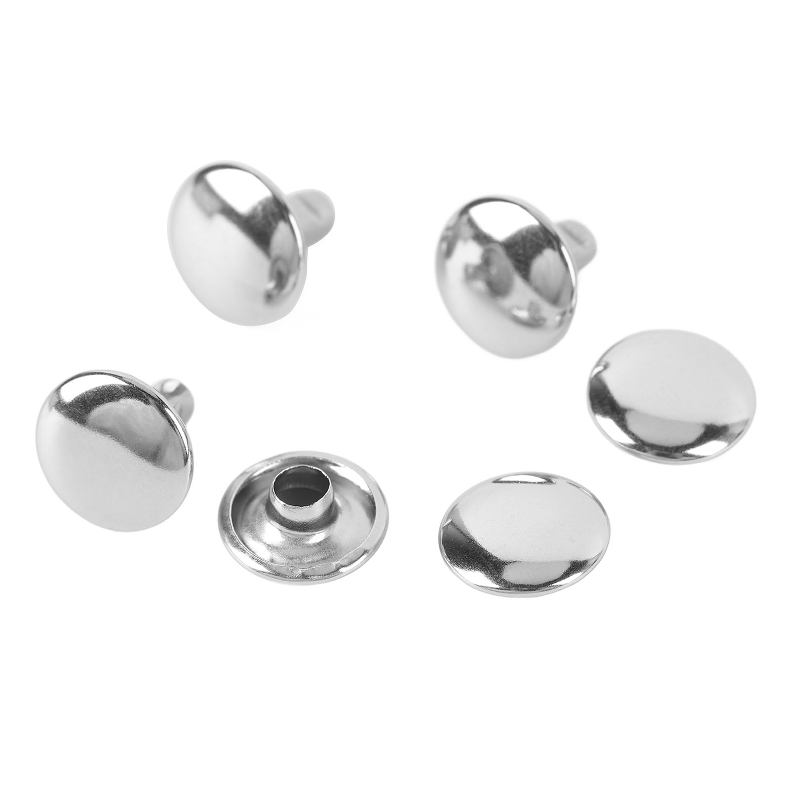 500er-set Doppelnieten-set Für Ledertaschen Und Kleidung, Kuppelnieten, Lederhandwerkszubehör, 10 X 8 Mm