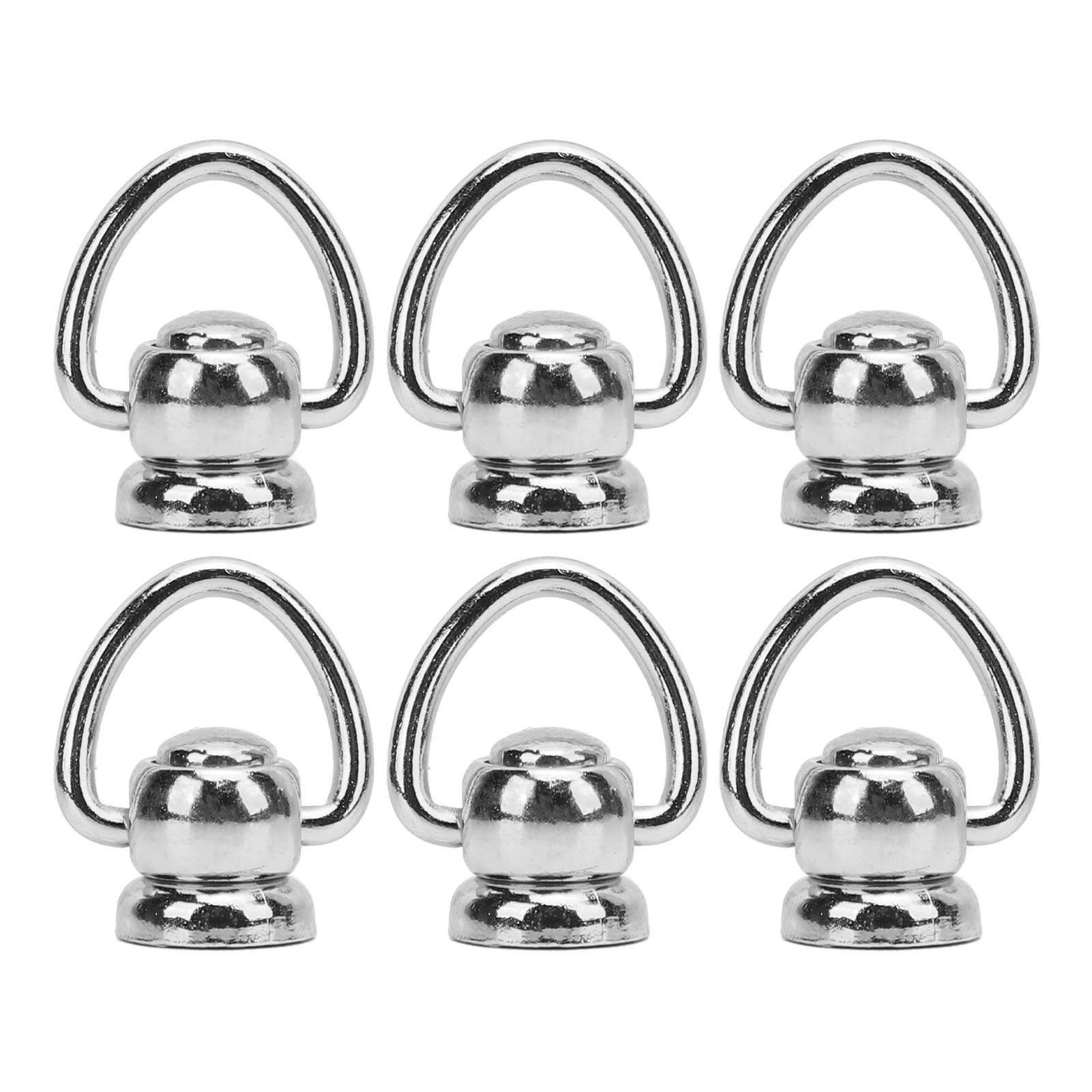 50er-set Ziernieten Aus Legierung Mit Rundem Schraubkopf Und Ring Für Bastel- Und Reparaturarbeiten, Silber