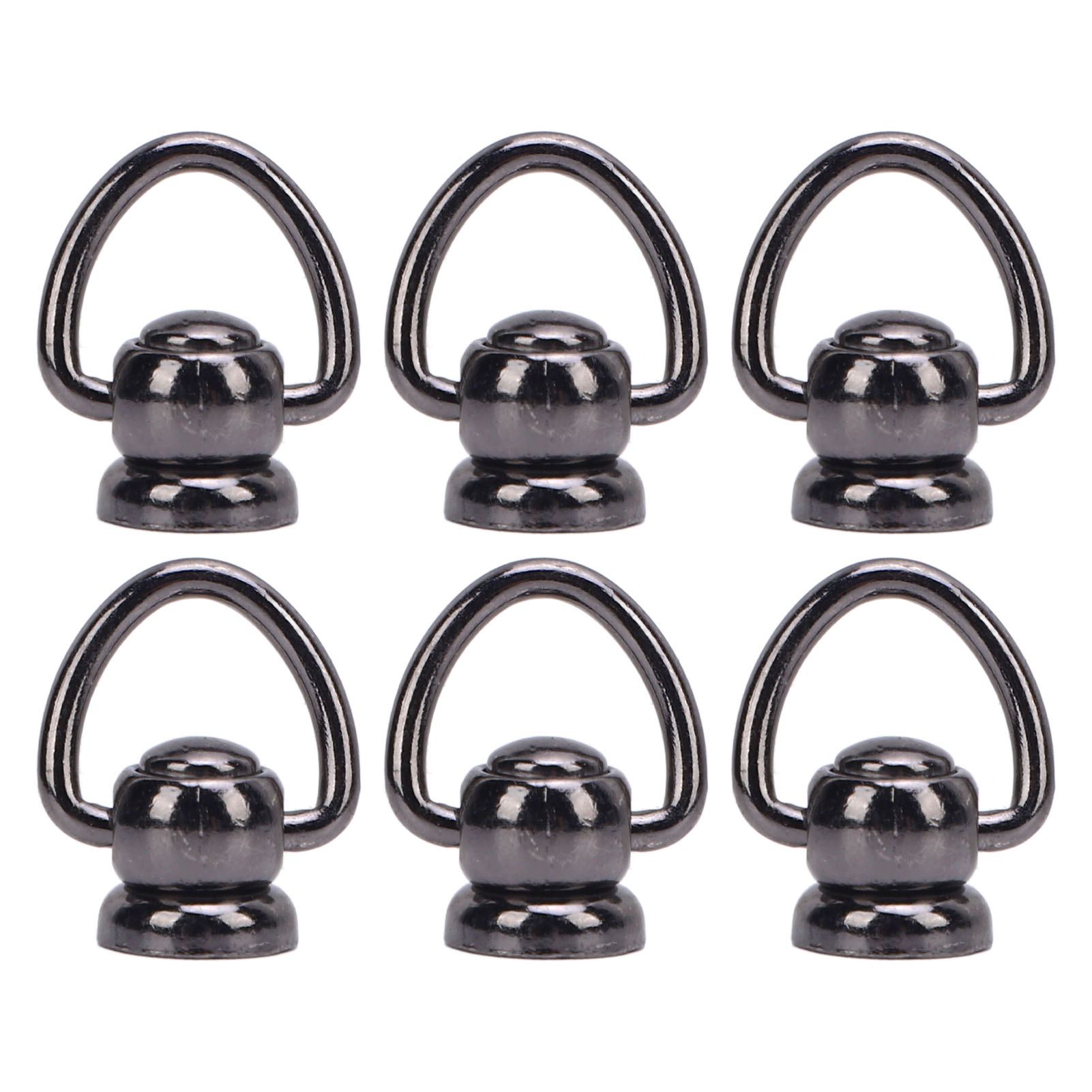 50er-set Ziernieten Aus Aluminiumlegierung Mit Rundem Schraubkopf Und Ring Für Bastel- Und Reparaturarbeiten, Farbe: Gunmetal