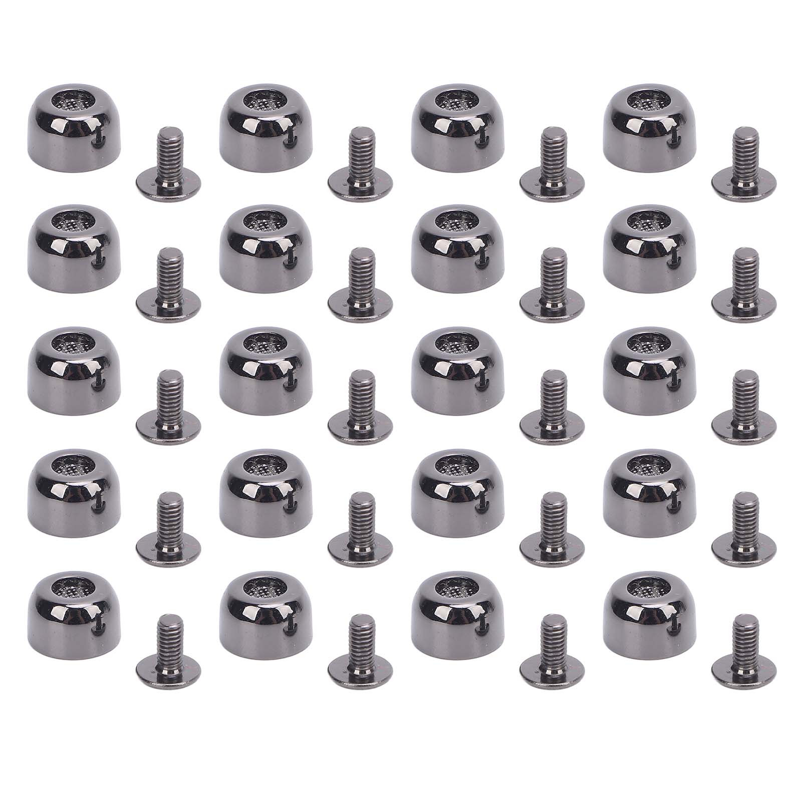 20er-set Ledernieten 10x6 Mm, Konkav, Mit Eimerkopf, Zinklegierung, 7 Mm Kreuzniet-set Für Gürtel, Handtaschen, Schuhe, Gunmetalfarben
