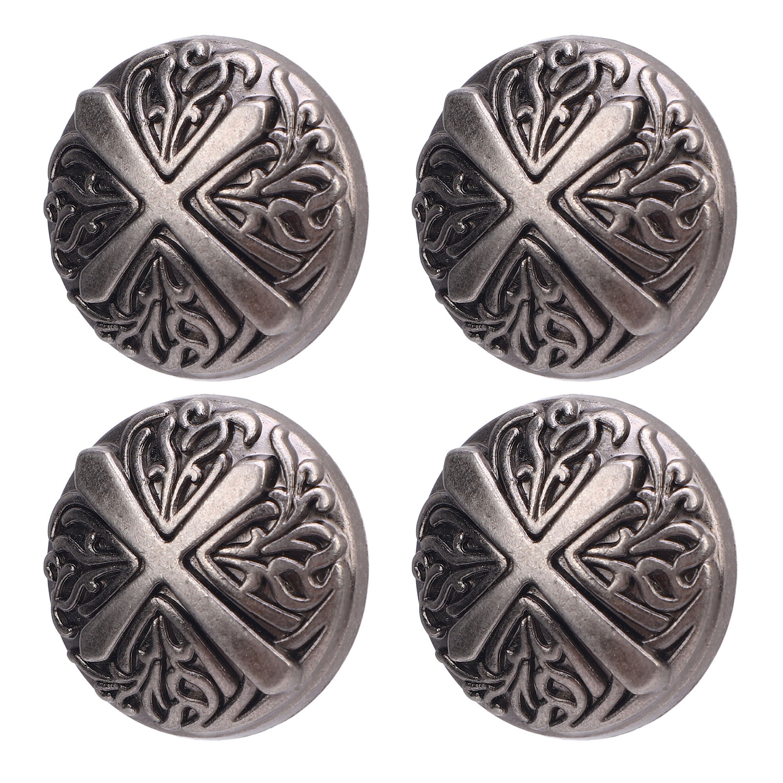 10 Sets Nieten Und Schrauben, 30 Mm Runde Nietknöpfe, 7 Mm Gekreuzte Schrauben Für Lederkragen, Gürtel Und Handtaschen