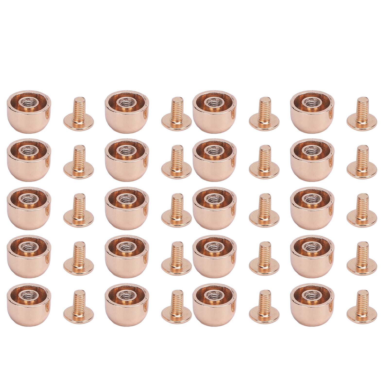 20er-set Ledernieten 10x6 Mm, Konkav, Mit Eimerkopf, Zinklegierung, 7 Mm Kreuzniet-set Für Gürtel, Handtaschen, Schuhe, Gold