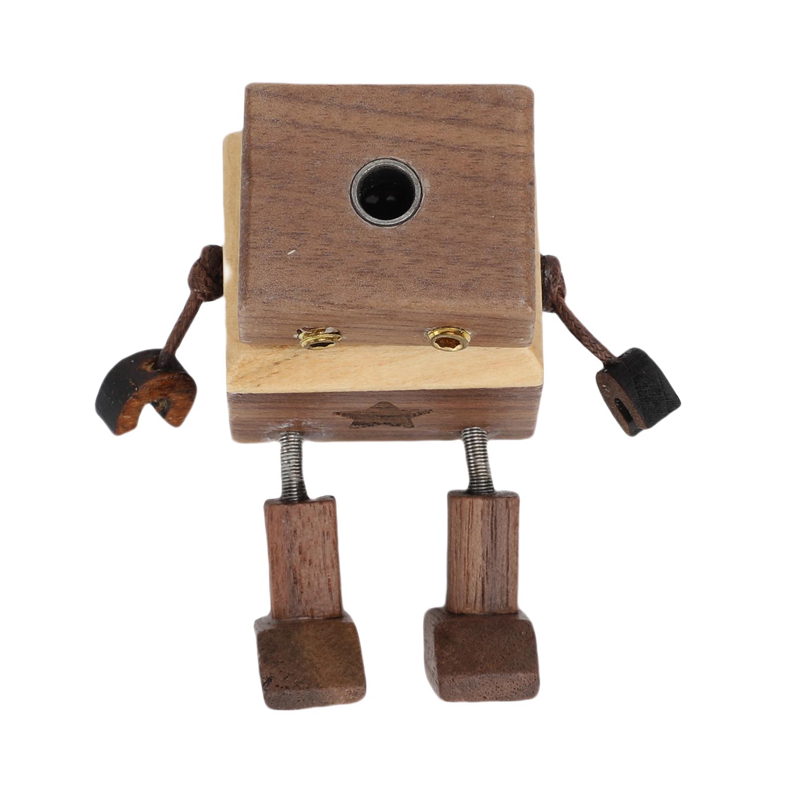 Duftspender In Roboterform Aus Holz, Leere Duftflasche Für Ätherische Öle, Dekoration Für Autolüftung, Walnussholz
