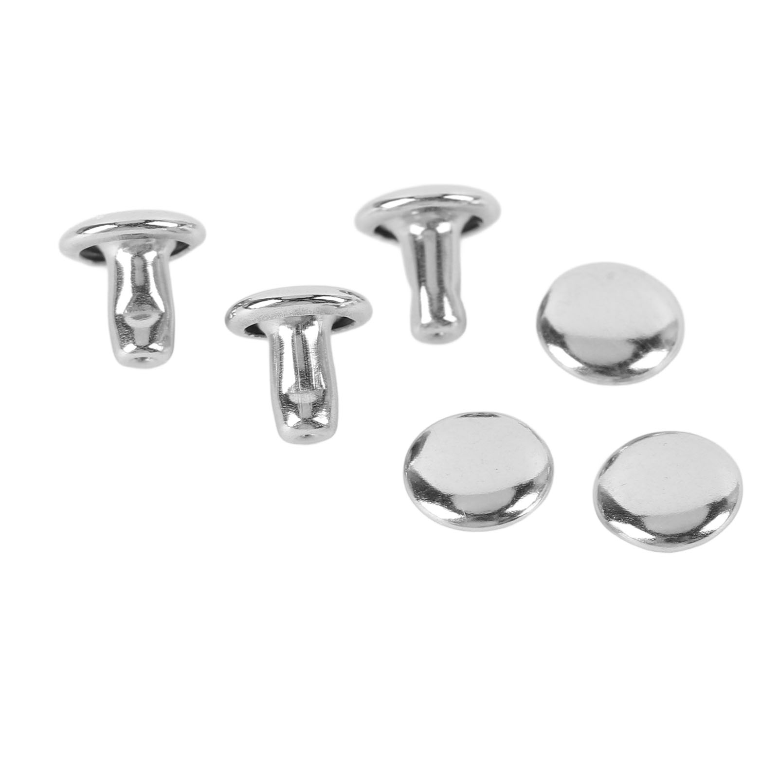 500er-set Doppelkopfnieten 6x6 Mm Edelstahlnieten Für Lederhandwerk Und Bekleidung