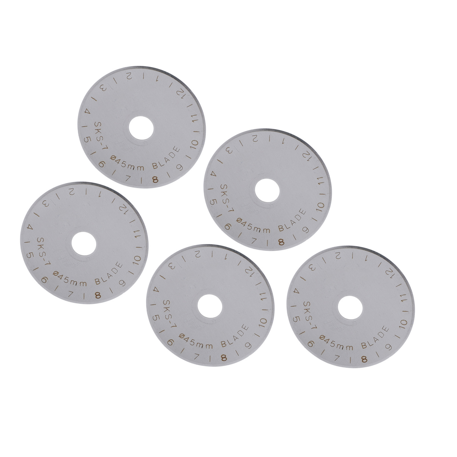 Stück 45-mm-rollschneiderklingen Aus Legiertem Stahl, Ersatzklingen Für Stoff, Leder, Papier Und Kunststoff
