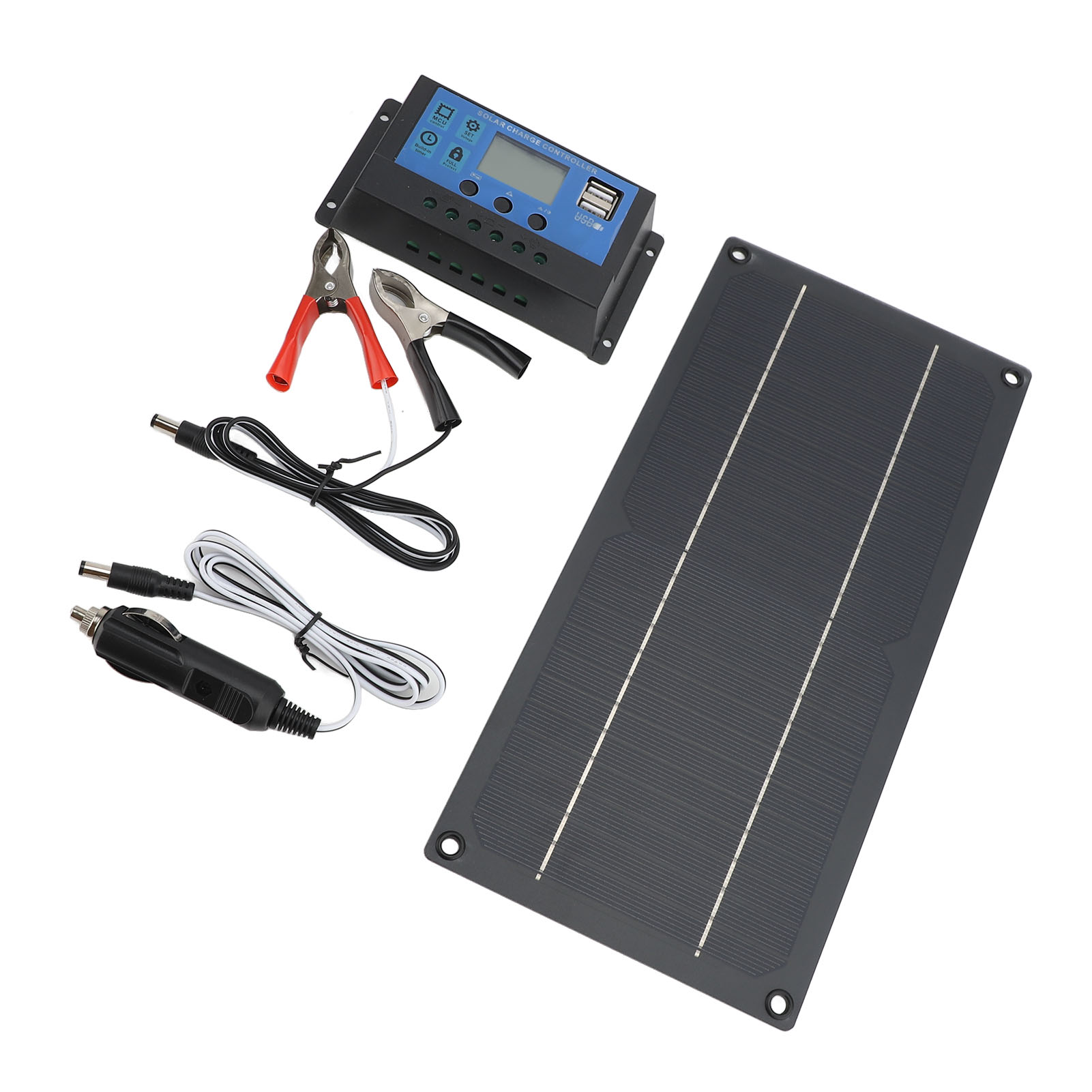 Solarmodul-set 600w 18v Monokristallines Silizium-solarmodul Und 100a 12v/24v Laderegler Für Wohnmobil, Camping Und Outdoor