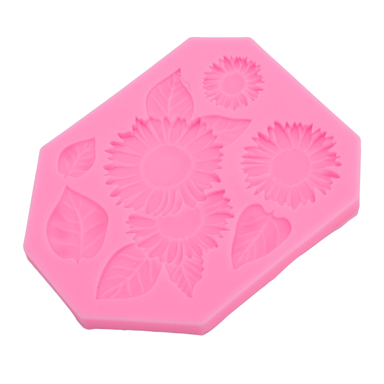Sonnenblumenblatt-fondantform Aus Weichem, Antihaftbeschichtetem Silikon Für Schokolade Und Süßigkeiten, Geeignet Für Kuchendekoration Und Bastelprojekte