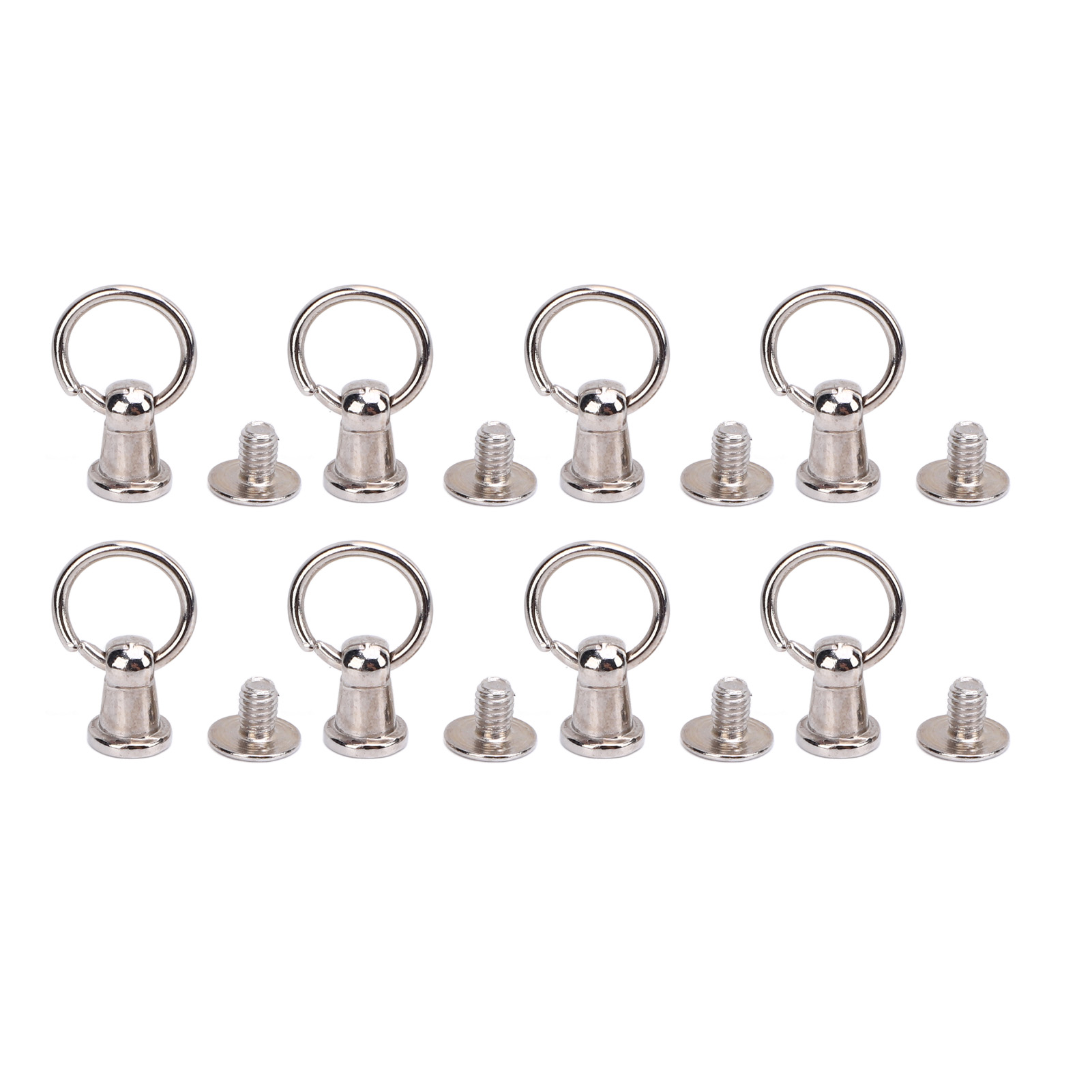 50 Sets Zugringnieten, 6 Mm, Verzinkte Legierung, Galvanisierte Schraubnieten Und 5,5 Mm Eisenschrauben Für Handyhüllen, Taschen Und Gürtel