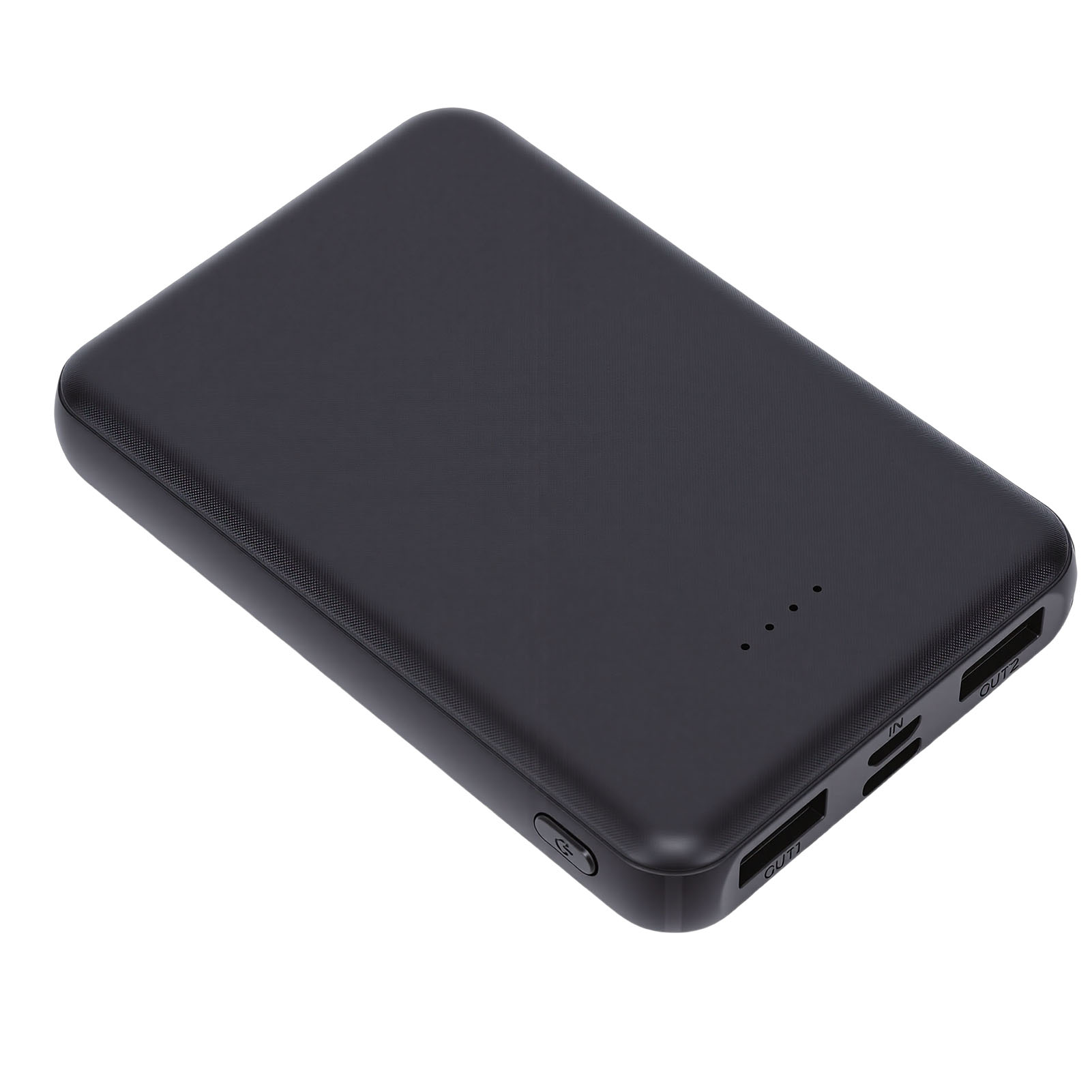 Tragbarer Akku Mit 6000 Mah Für Beheizbare Jacken, Westen Und Hosen, Micro-usb- Und Usb-typ-c-ausgang, Schwarz