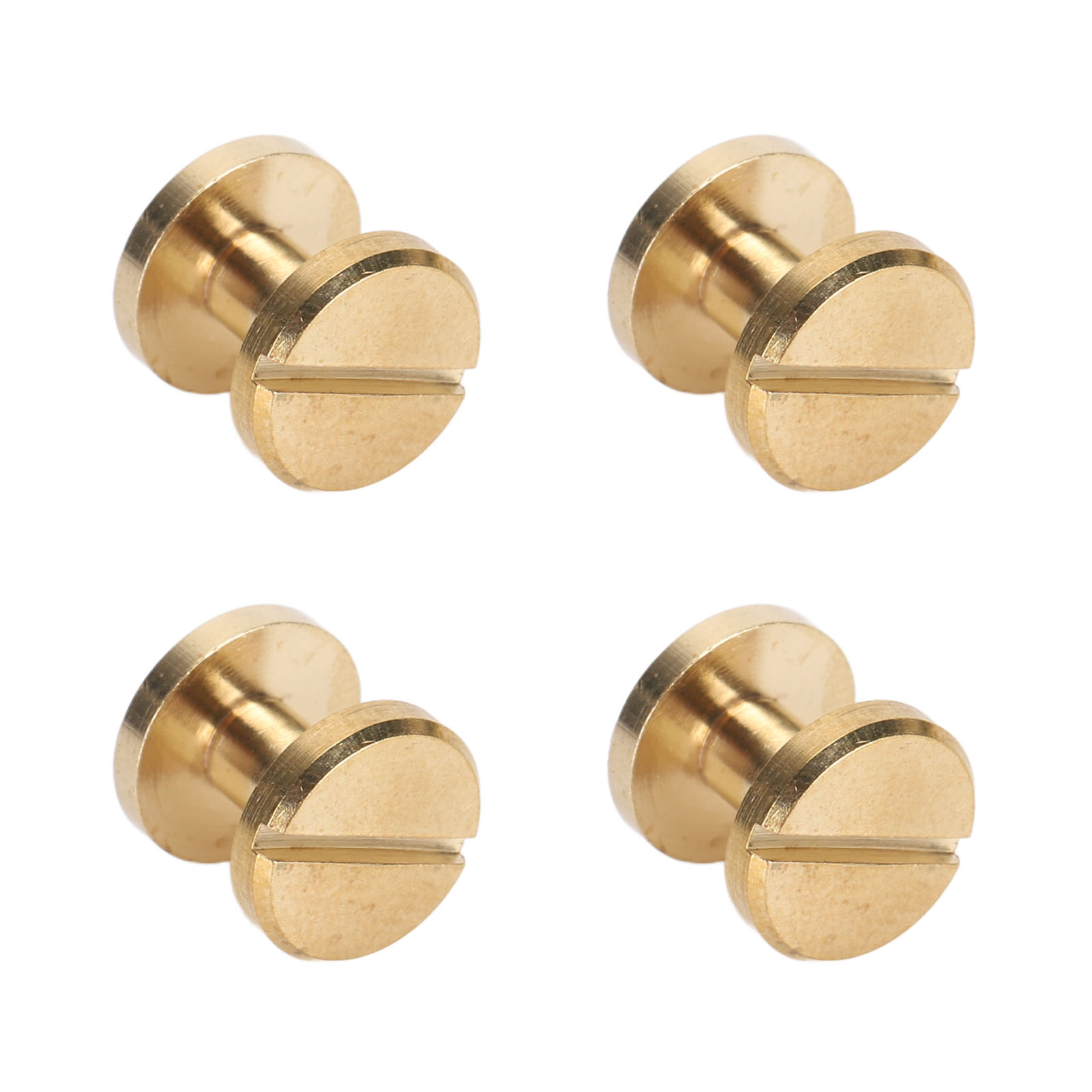 50er-set Bindenieten, Runde Flachkopf-schlitzschrauben Für Lederbuchbinderei, Diy-bastelarbeiten Und Dekorationen, 10 X 5 Mm / 0,39 X 0,20 Zoll