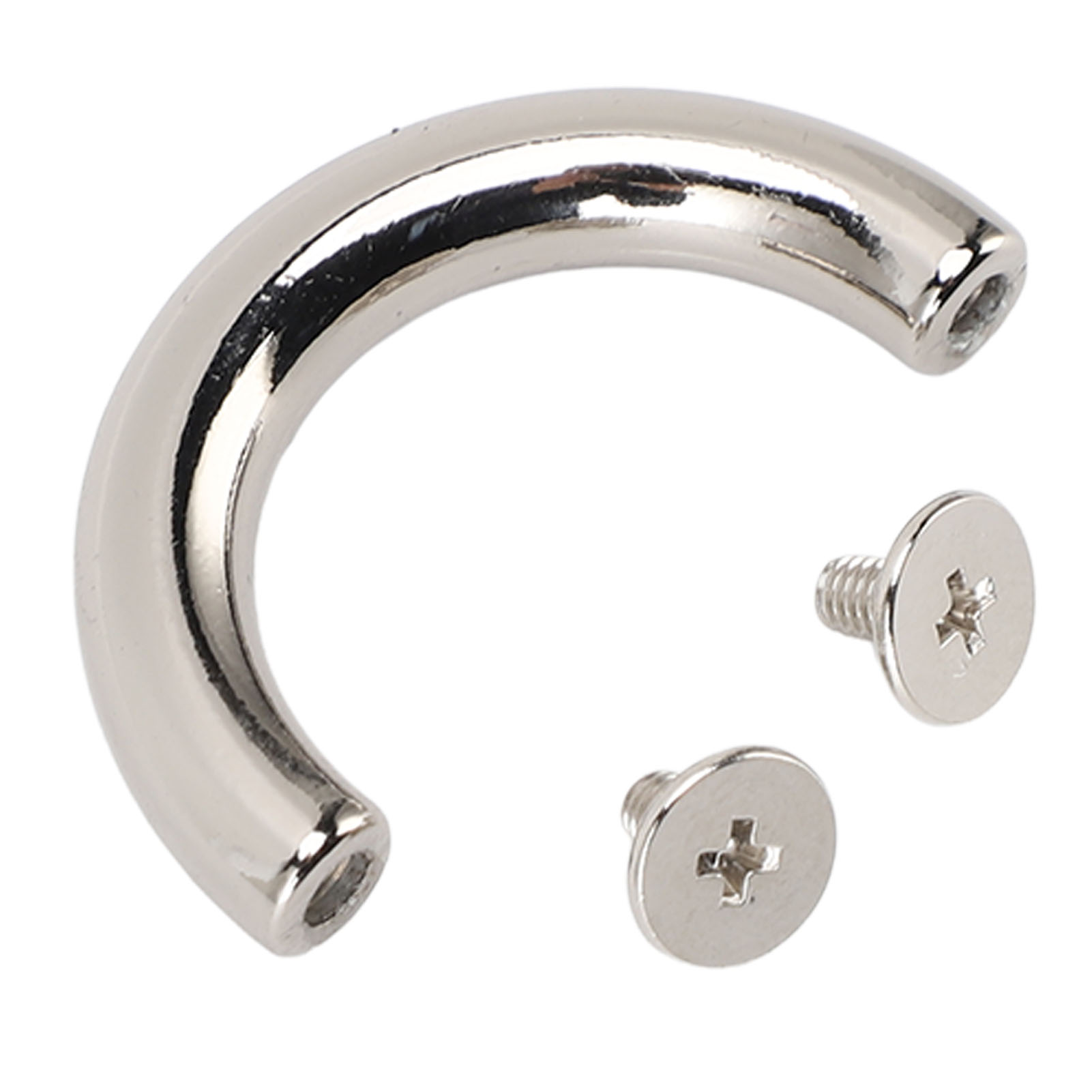 10er-set D-ring-verbinderschnallen Aus Zinklegierung, Eisen, Bogenbrücke, D-ring-schnalle Für Taschen, Handtaschen, Lederarbeiten, Silber