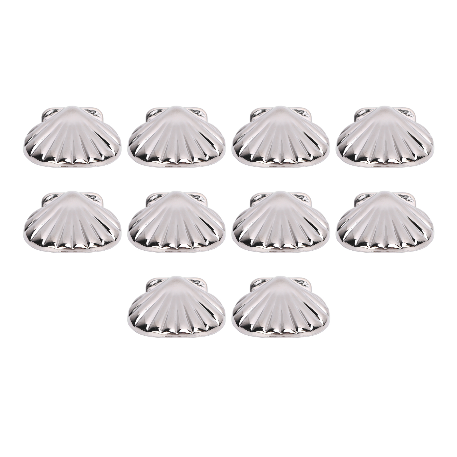 10 Sets Muschelnieten, Silberfarben, 33 Mm, Dekorative Zinklegierungsnieten Und 4,5 Mm Ph-schrauben Für Gürteltaschen, Handtaschen Und Geldbörsen