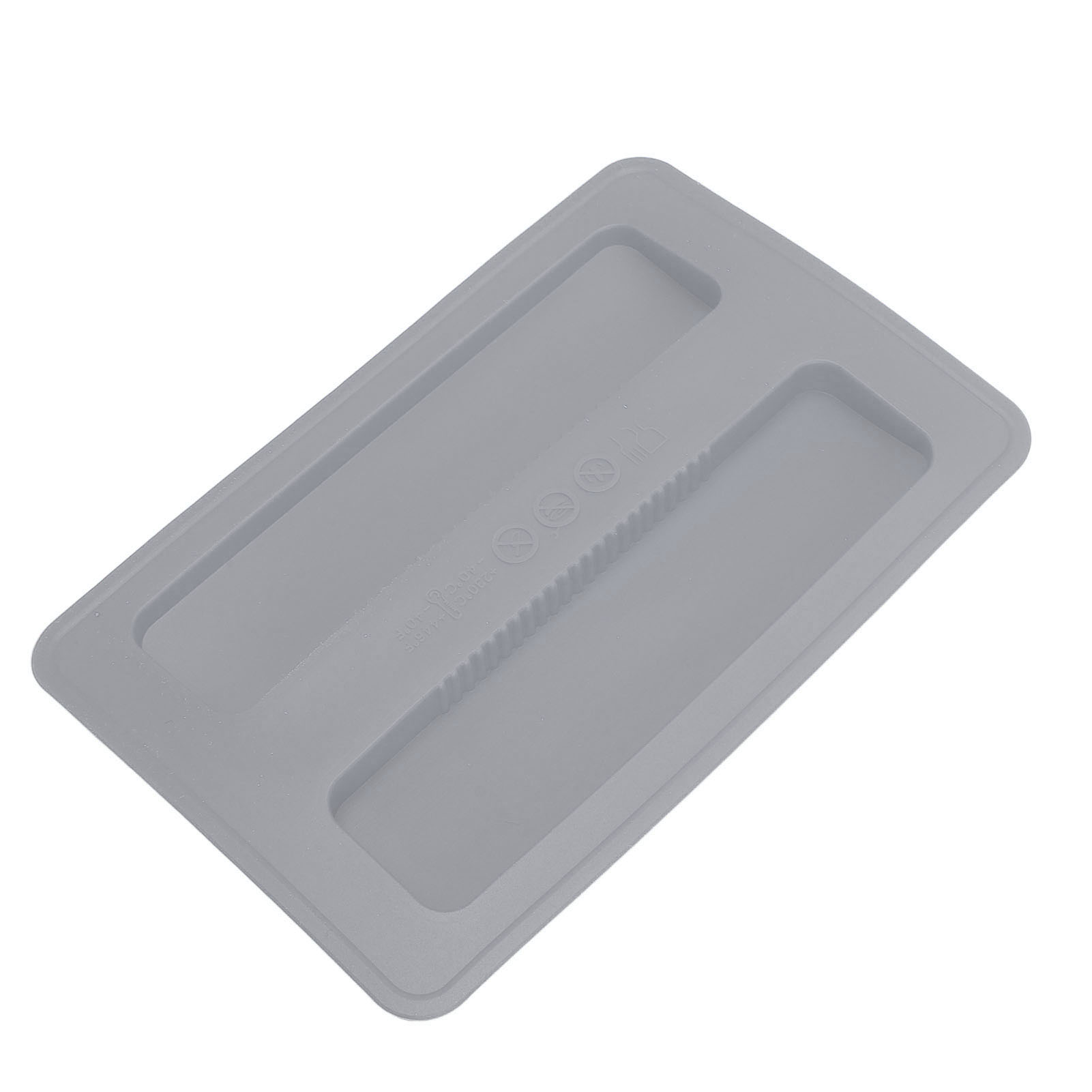 Silikon-toasterabdeckung 15,8 X 10,4 X 1,2 Cm, Weich, Flexibel, Wiederverwendbar, Brotbackautomatendeckel Für Zuhause, Grau