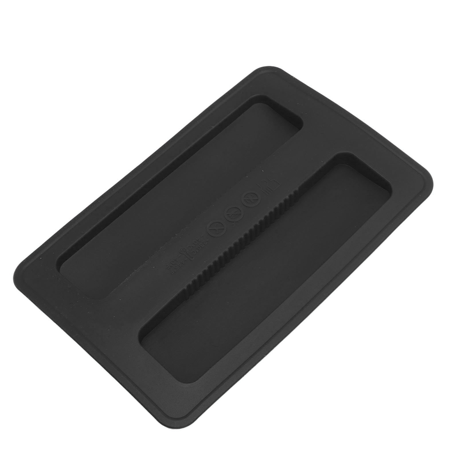 Silikon-toasterabdeckung 15,8 X 10,4 X 1,2 Cm, Weich, Flexibel, Wiederverwendbar, Für Brotbackautomaten, Schwarz