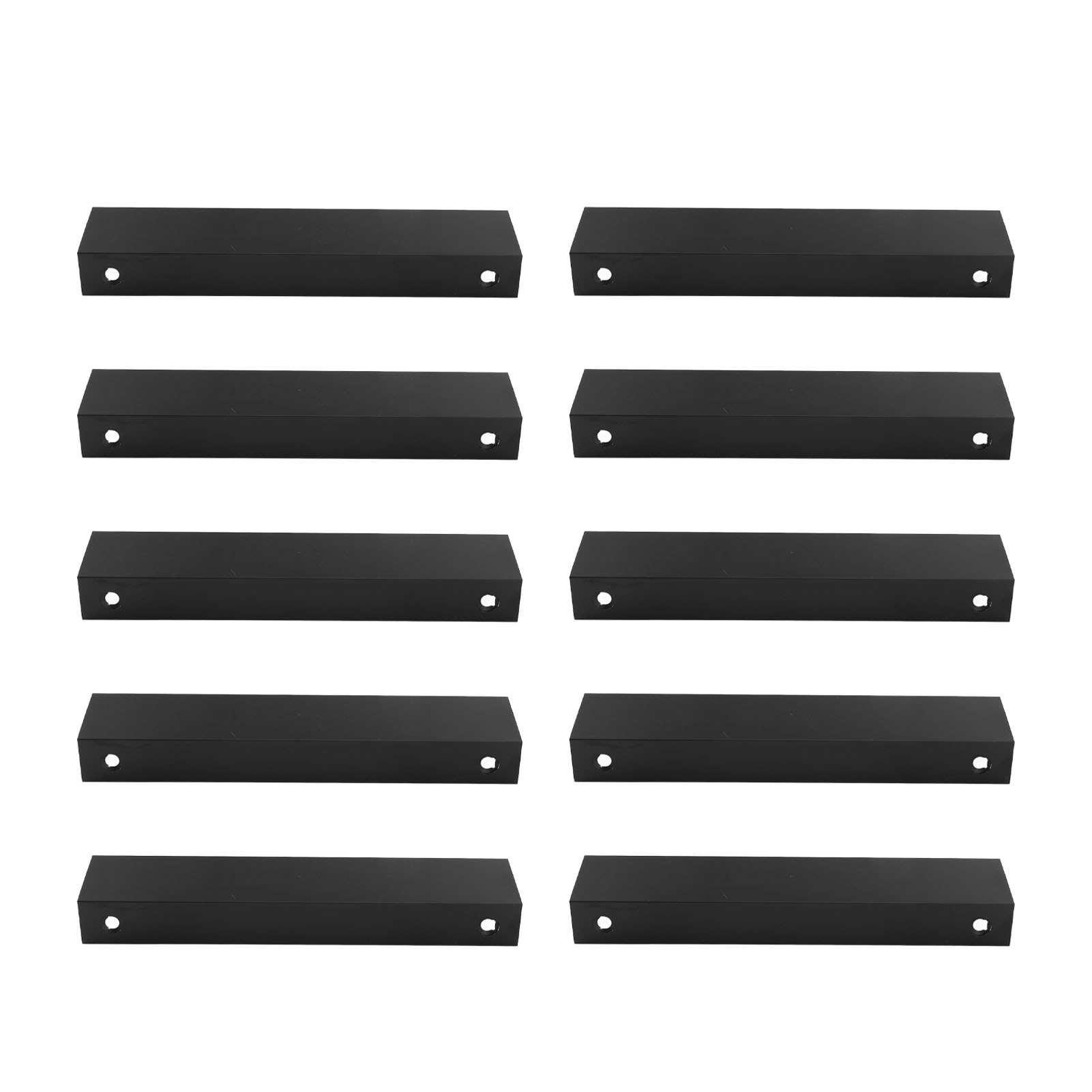 10 Stück Finger Edge Pull Black Modern Aluminium Alloy 1mm Thick Covered Tab Pull Handle For Cabinet Drawer