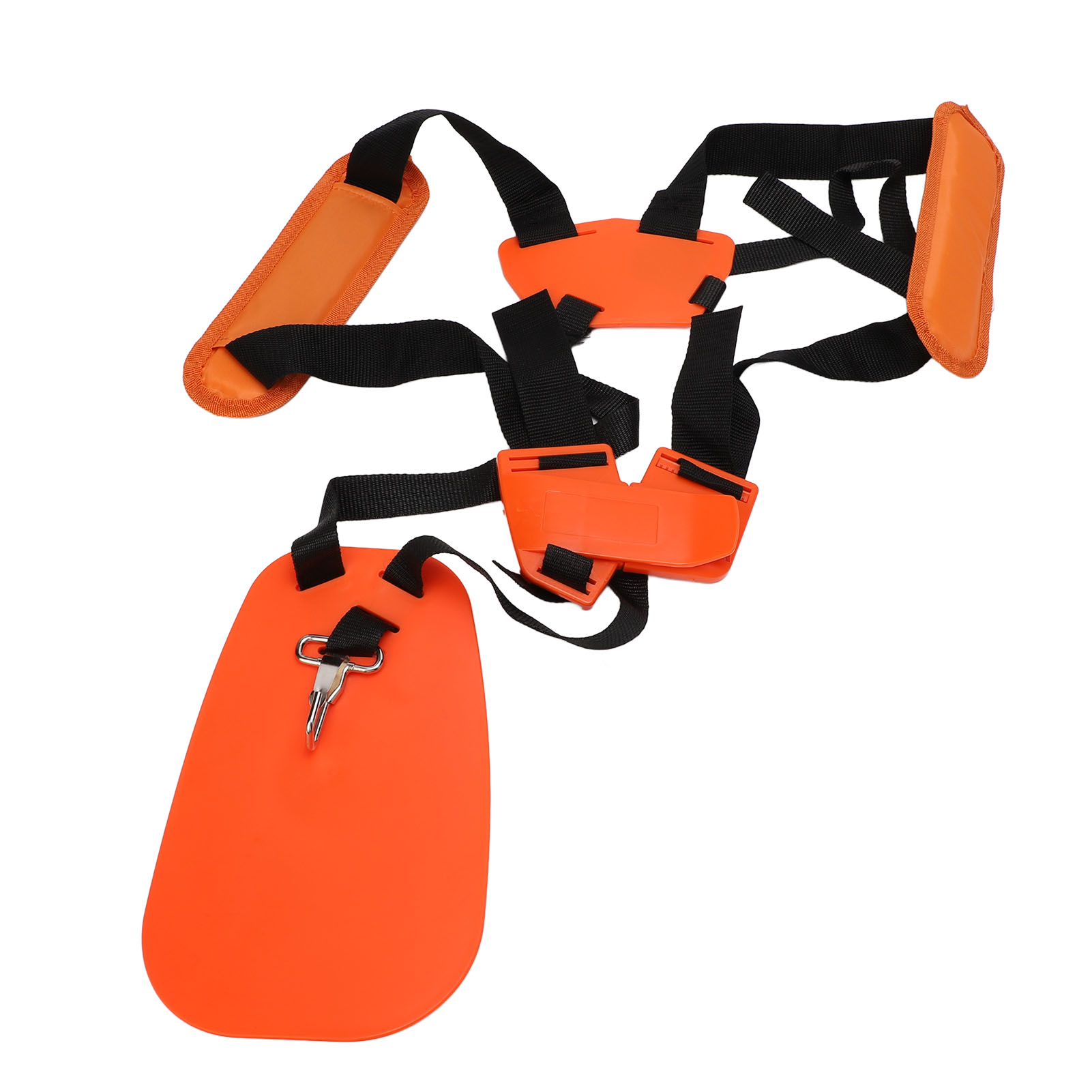 Doppelter Schultergurt Für Rasentrimmer, Verbreitert, Verdickt, Verstellbar, Für Robuste Gartengeräte, Orange
