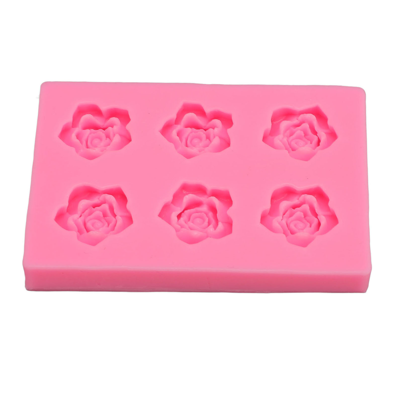 Rosenförmige Silikonform, Antihaftbeschichtet, Hitzebeständig, Für Süßigkeiten, Zucker, Kuchen Und Schokolade