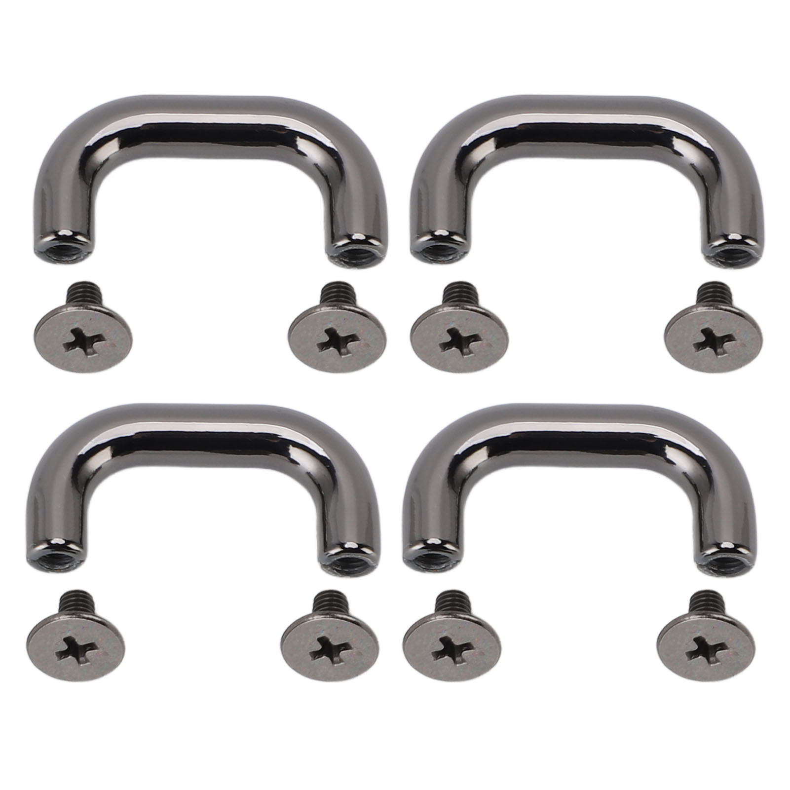 20 Sets U-förmige Ringschnallen, 5,5 Mm Gekreuzte Schrauben, Bogenbrückengriff-beschläge Für Handtaschen, Schreibtischschubladen, Gunmetal