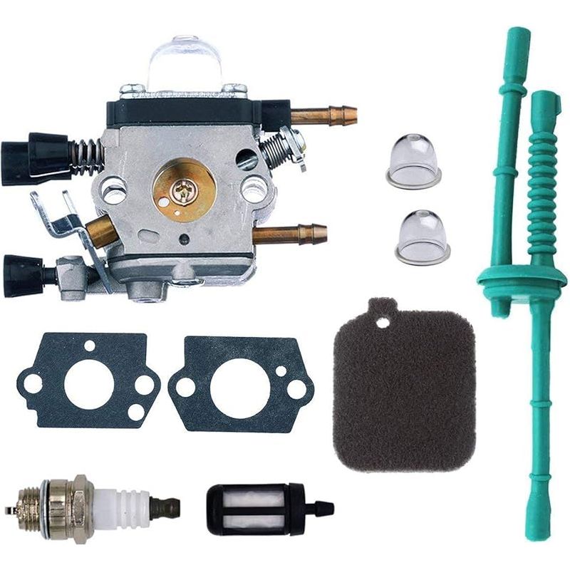 Vergaser-reparatursatz Mit Primerpumpe, Luftfilter Und Kraftstofffilter, Kompatibel Mit Stihl Bg45, Bg46, Bg55, Bg65, Bg85, Br45c, Sh55, Sh85 Laubbläser 4229, 1200, 606