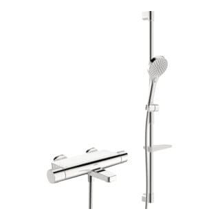 Hansa - Duschsystem optima m Thermostat, Wandmontage (2-Loch), chrom