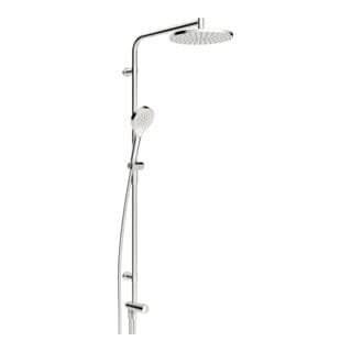 Viva Duschsystem 44180300 Wandstangen-Brausenset, Gesamtlänge 120,2cm, Wandmontage, chrom - Hansa