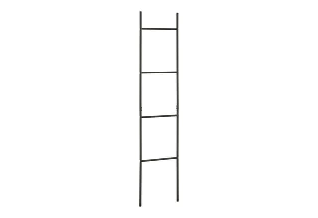 Handtuchleiter Bodø Stahl 176x38 cm Schwarz [en.casa]