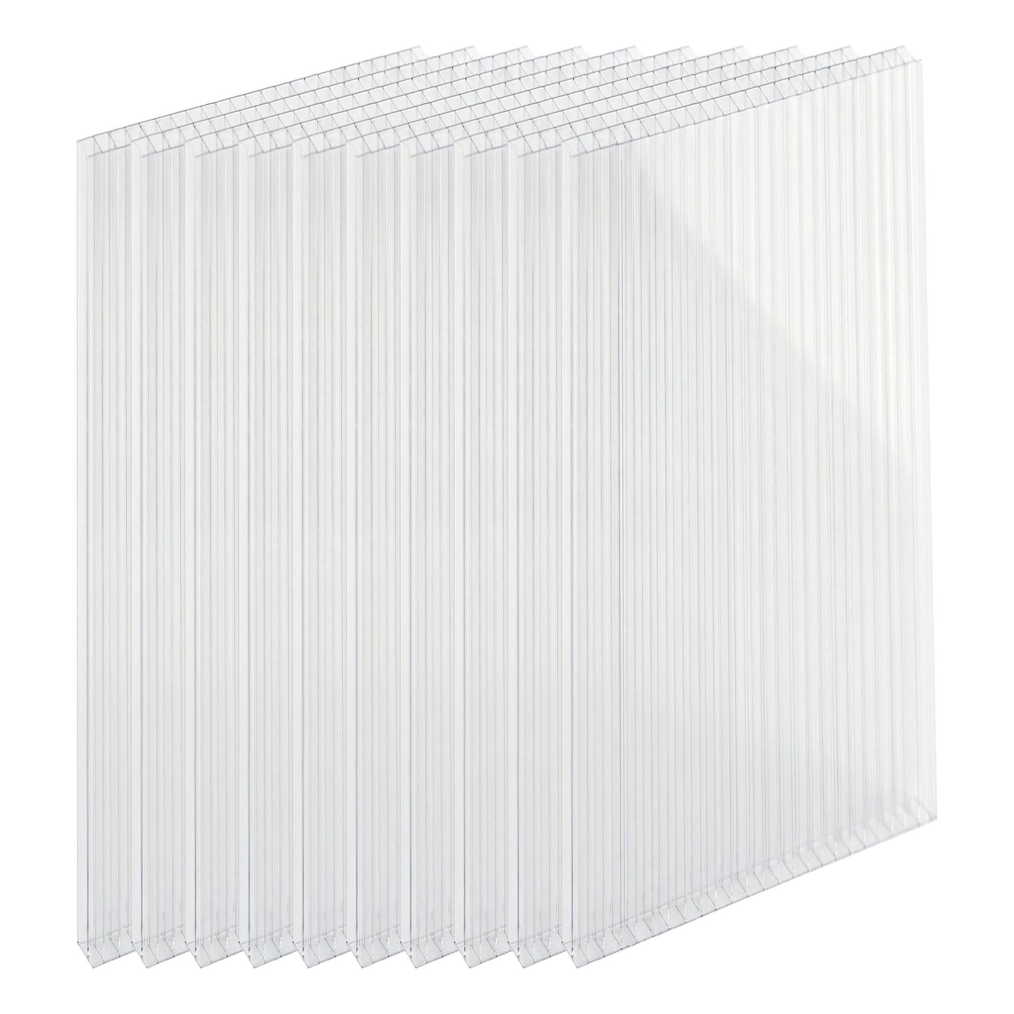 Transparente Polycarbonat-mehrwandplatten, 6 Mm, 10er-packung