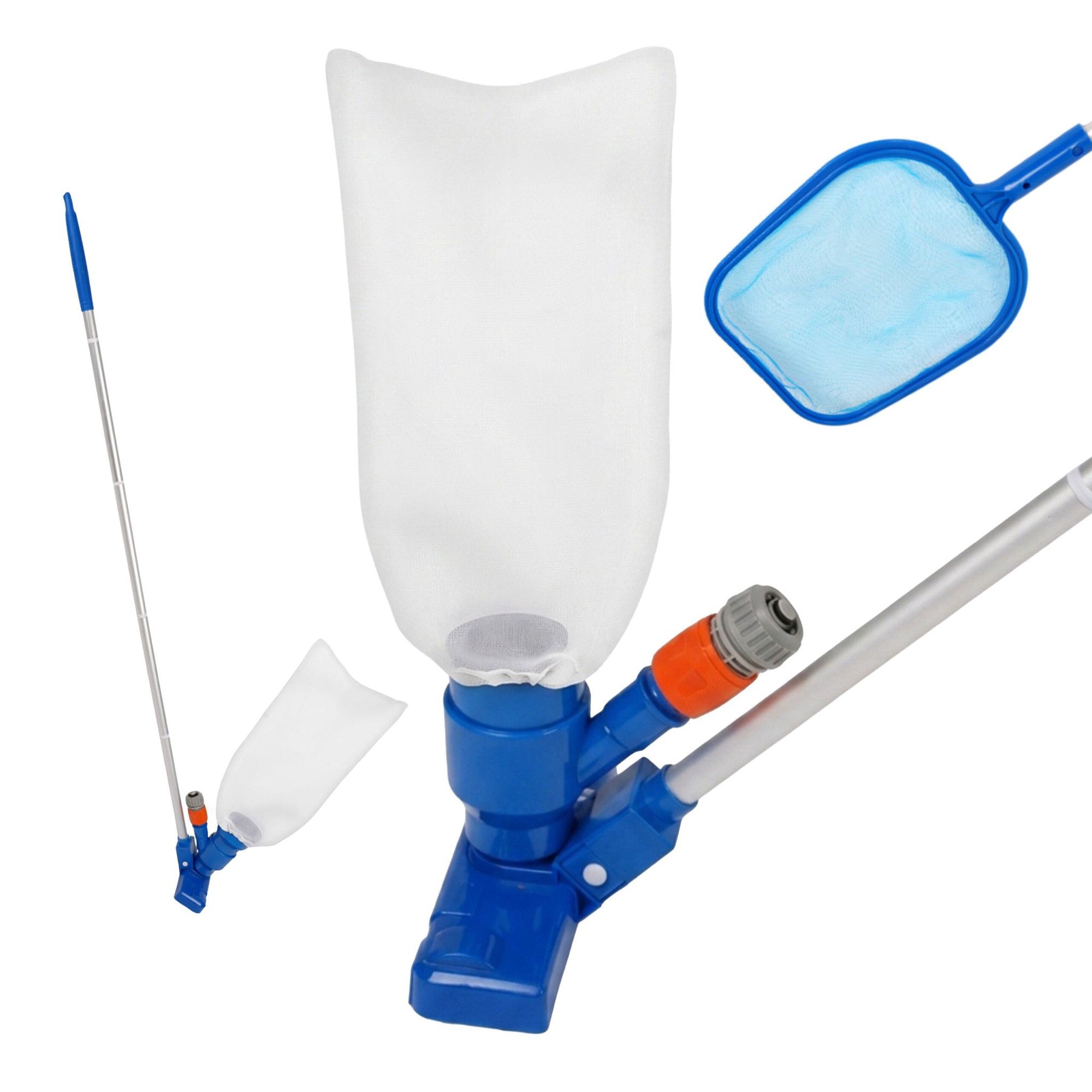3-teiliges Poolreinigungsset Mit Stange Und Zubehör