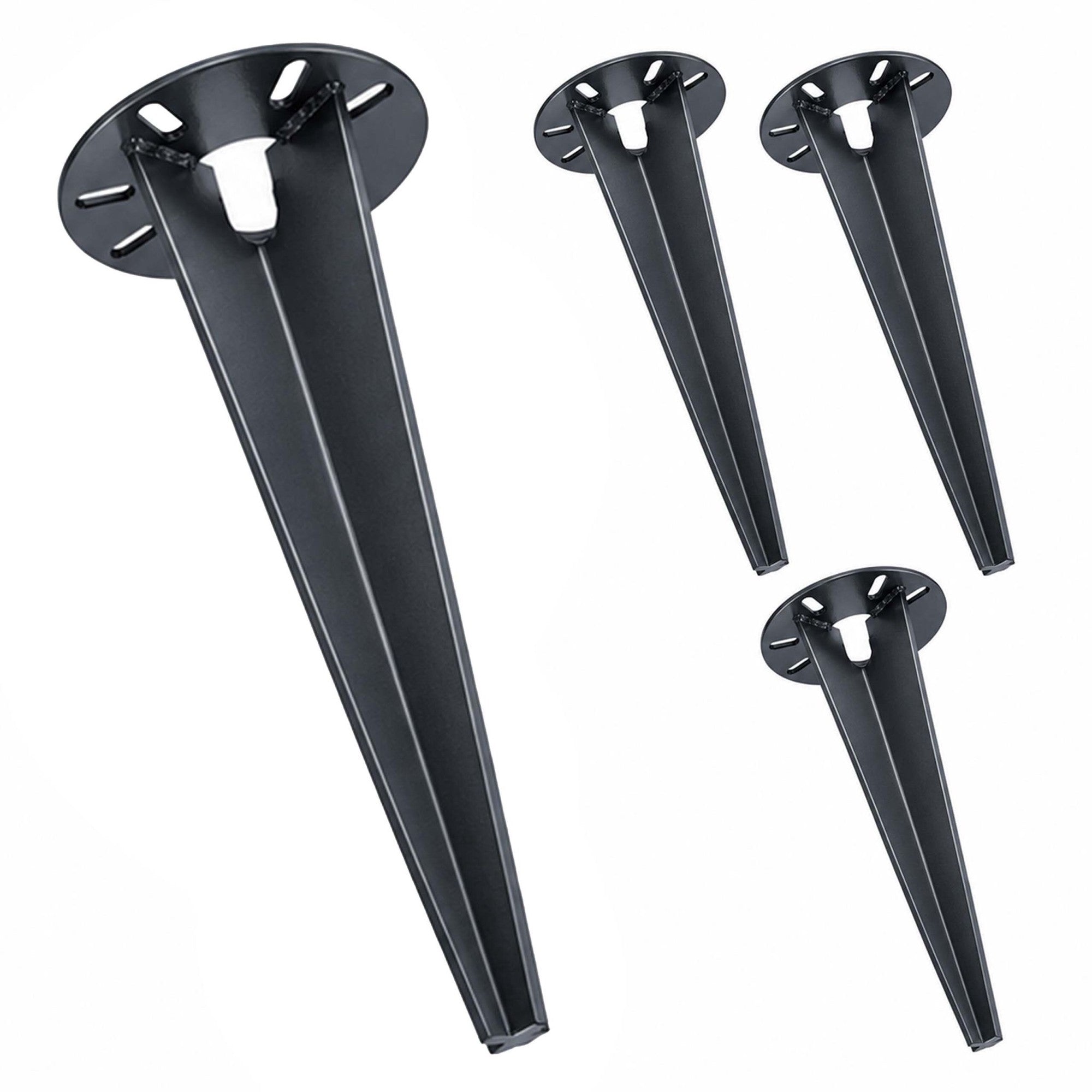 Bodenanker Für Gartenleuchten, 4er-set, Anthrazit