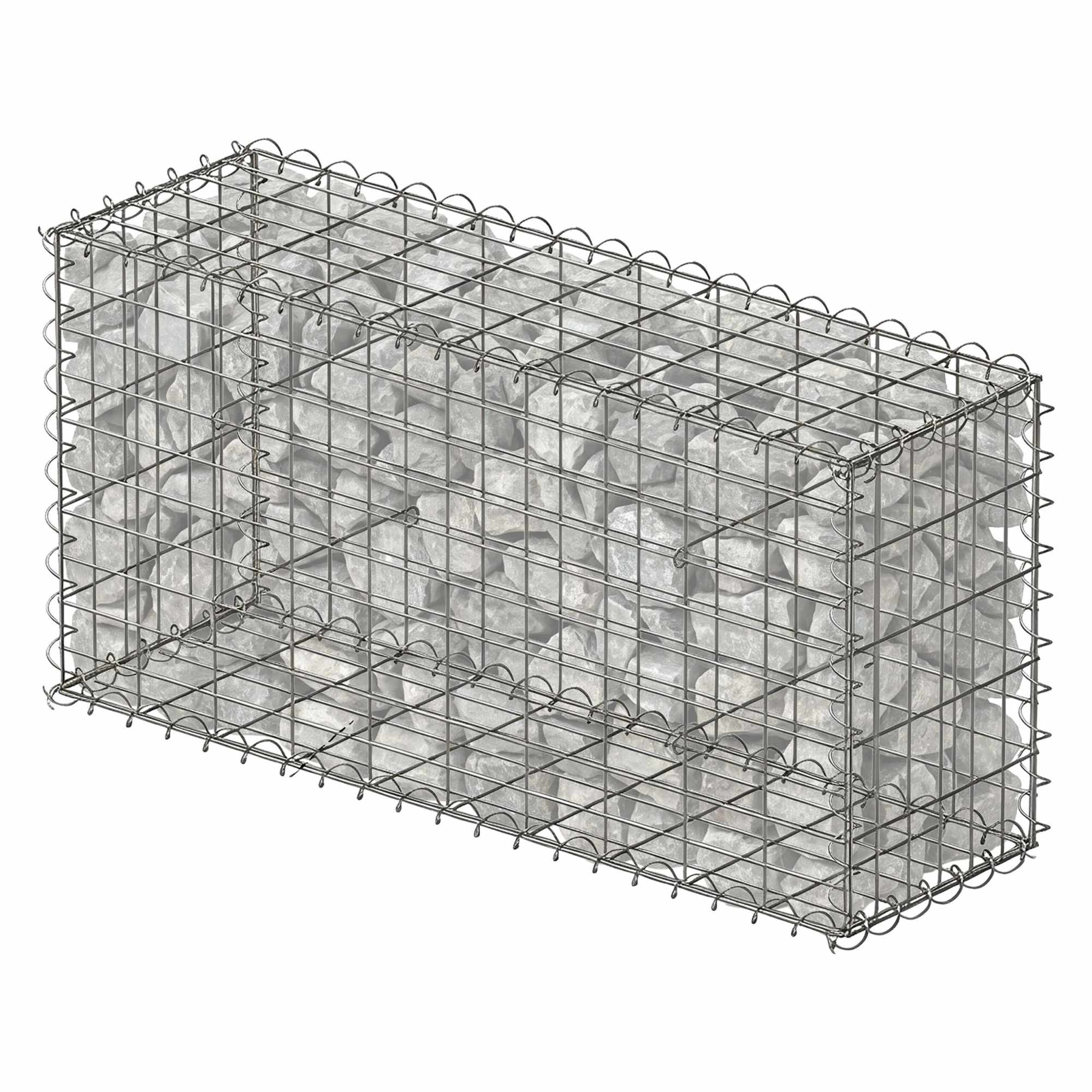 Gabionenkorb Aus Verzinktem Stahl, 100 X 50 X 30 Cm