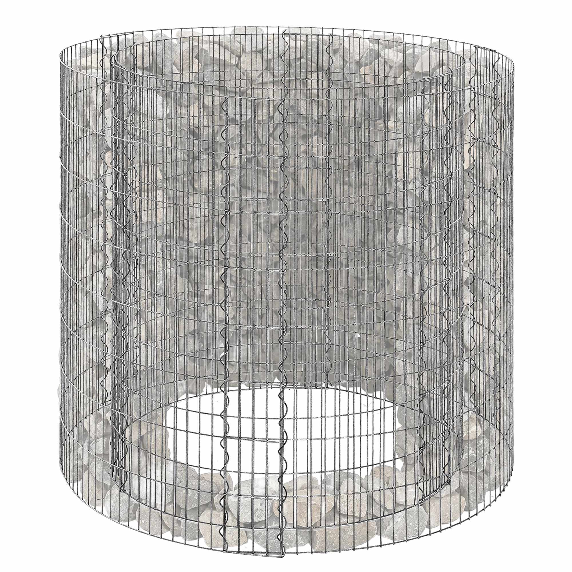 Runde Stahlgabione Für Pflanzzwecke – 90 X 80 Cm